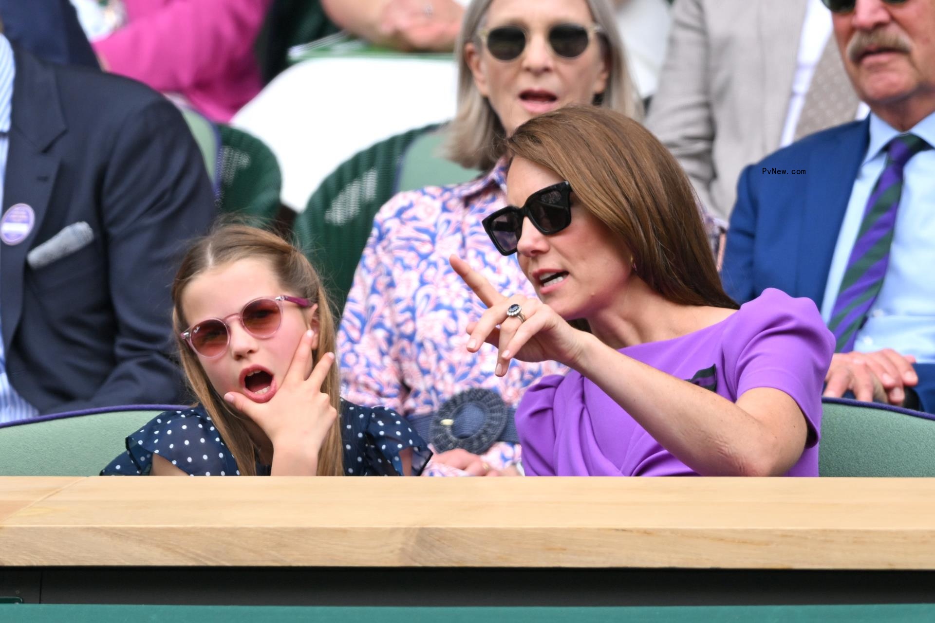 Kate Middleton and Princess Charlotte at Wimbledon 2024