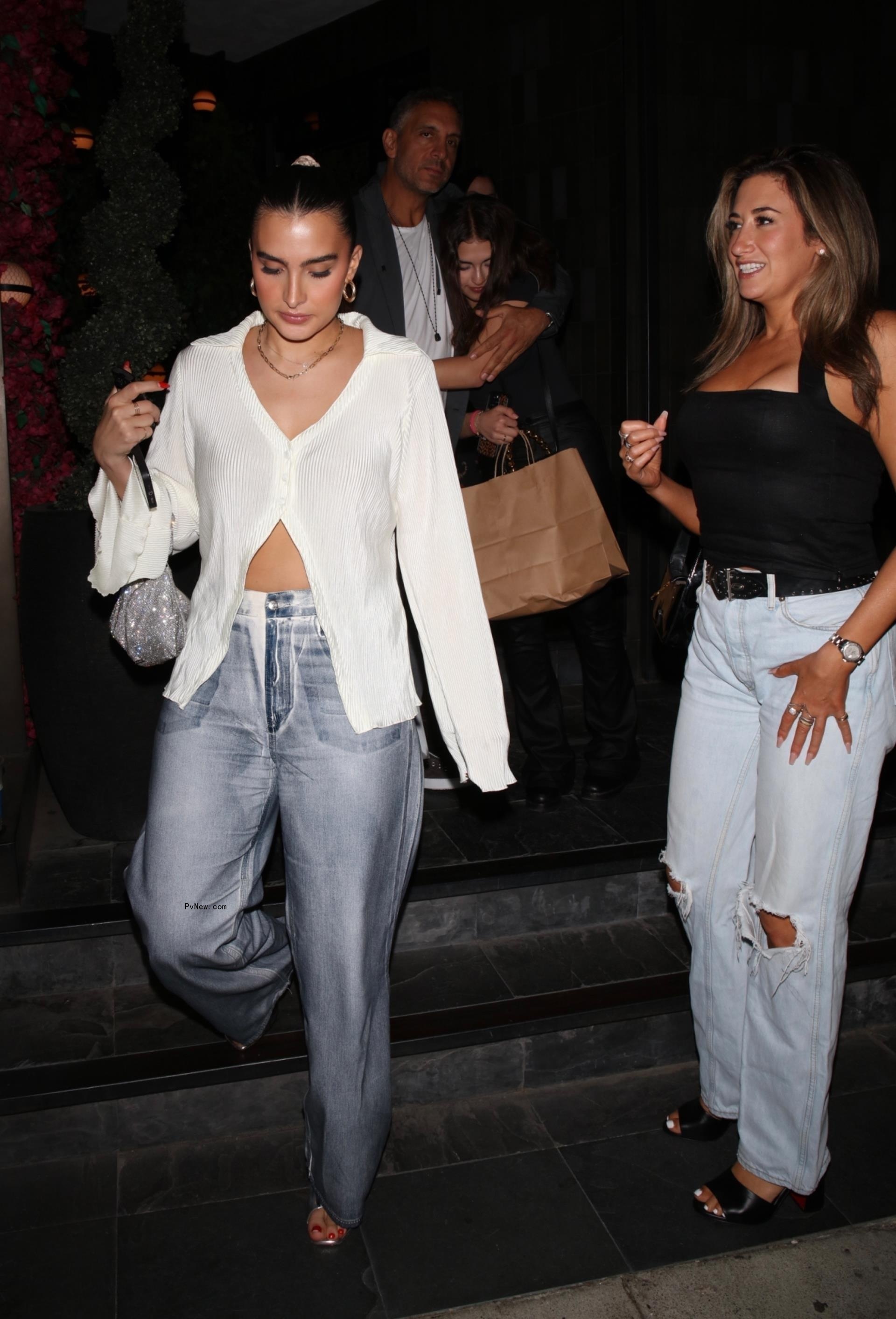 Sophia Umansky and Melissa Platt walking together