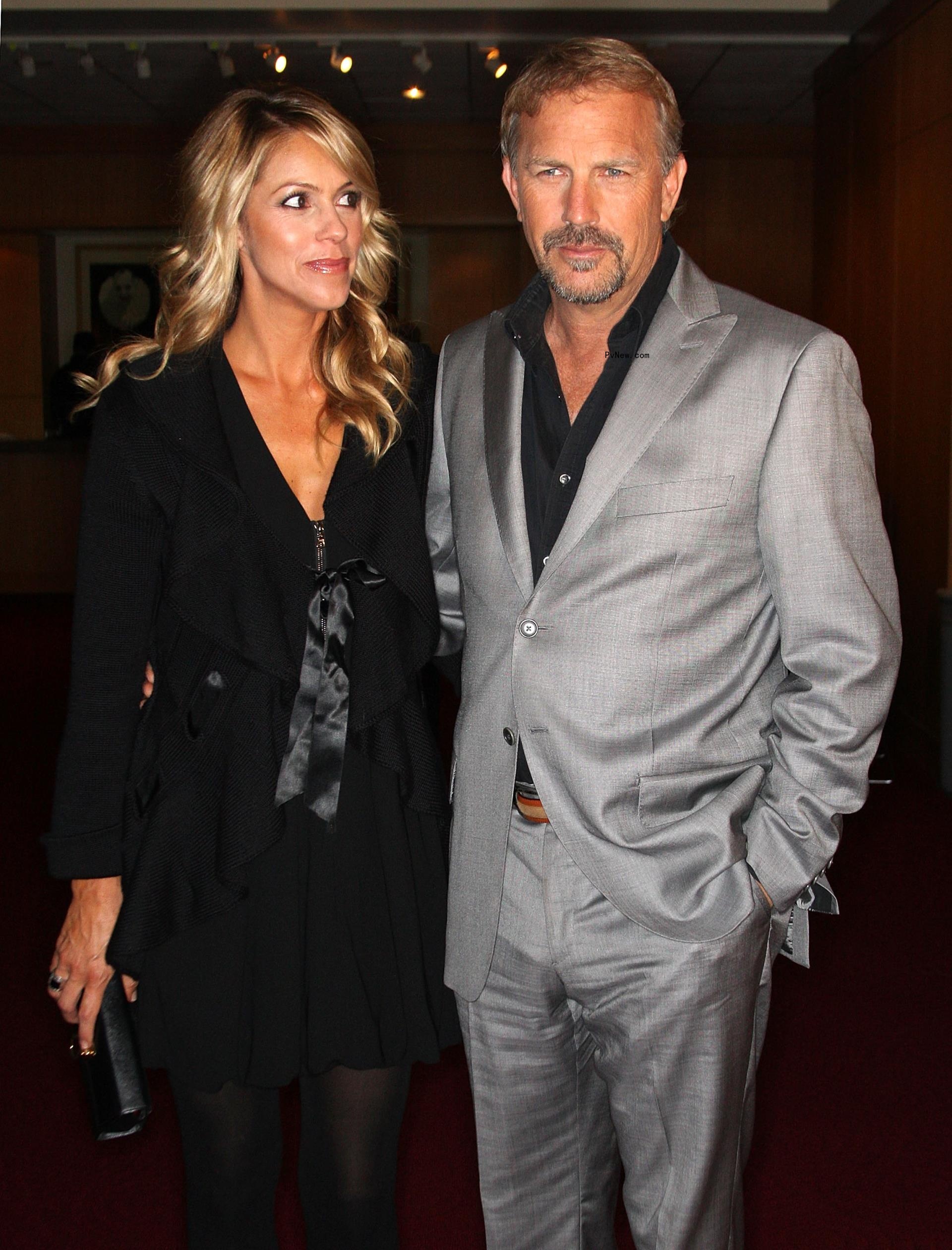 Kevin Costner and Christine Baumgartner.