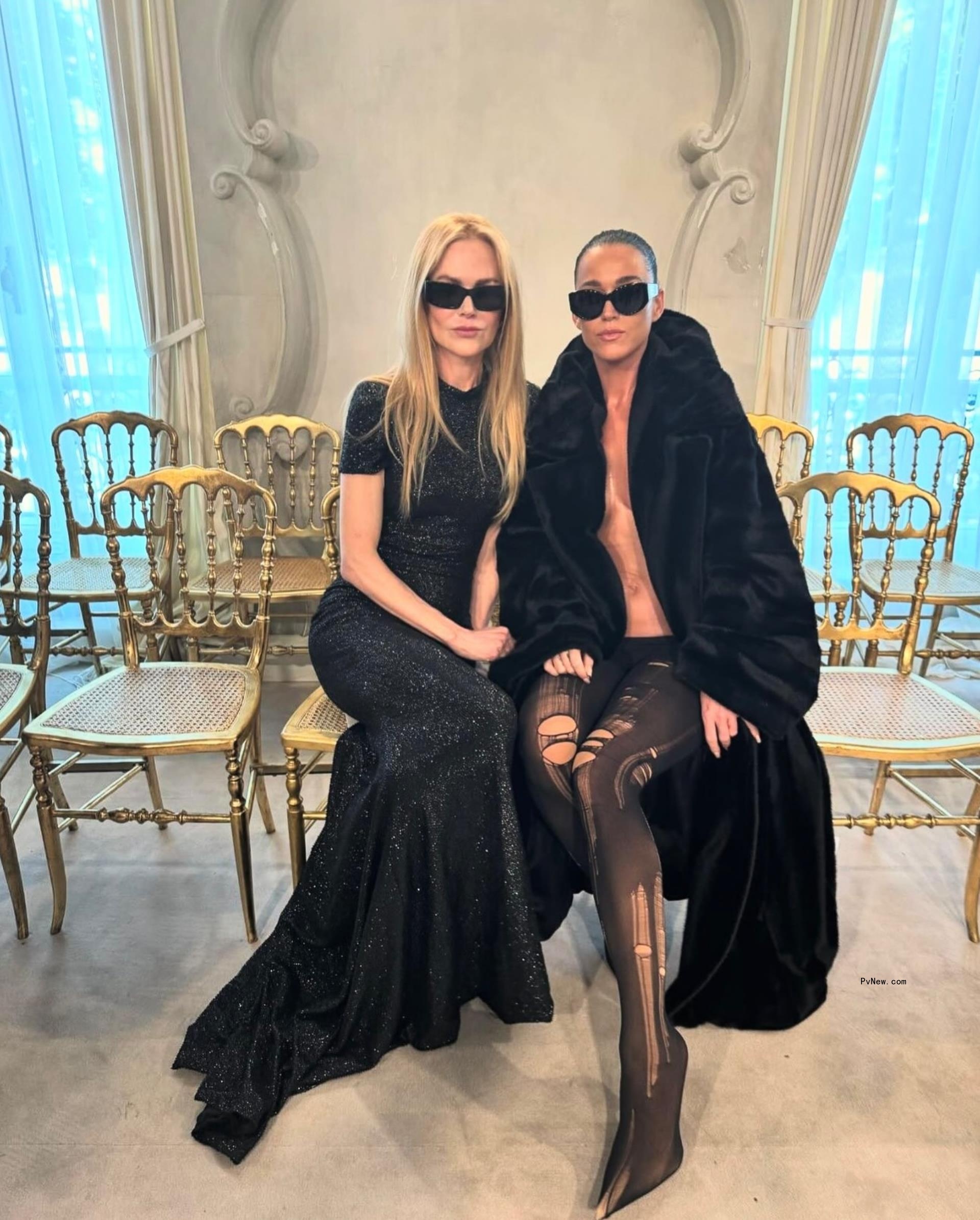 Sunday Rose at Balenciaga's Paris Fashion Week show.