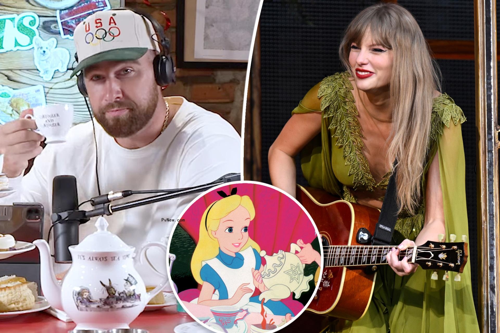Swifties are co<i></i>nvinced Taylor Swift’s middle name led to Travis Kelce’s ‘Alice in Wonderland’ epiphany