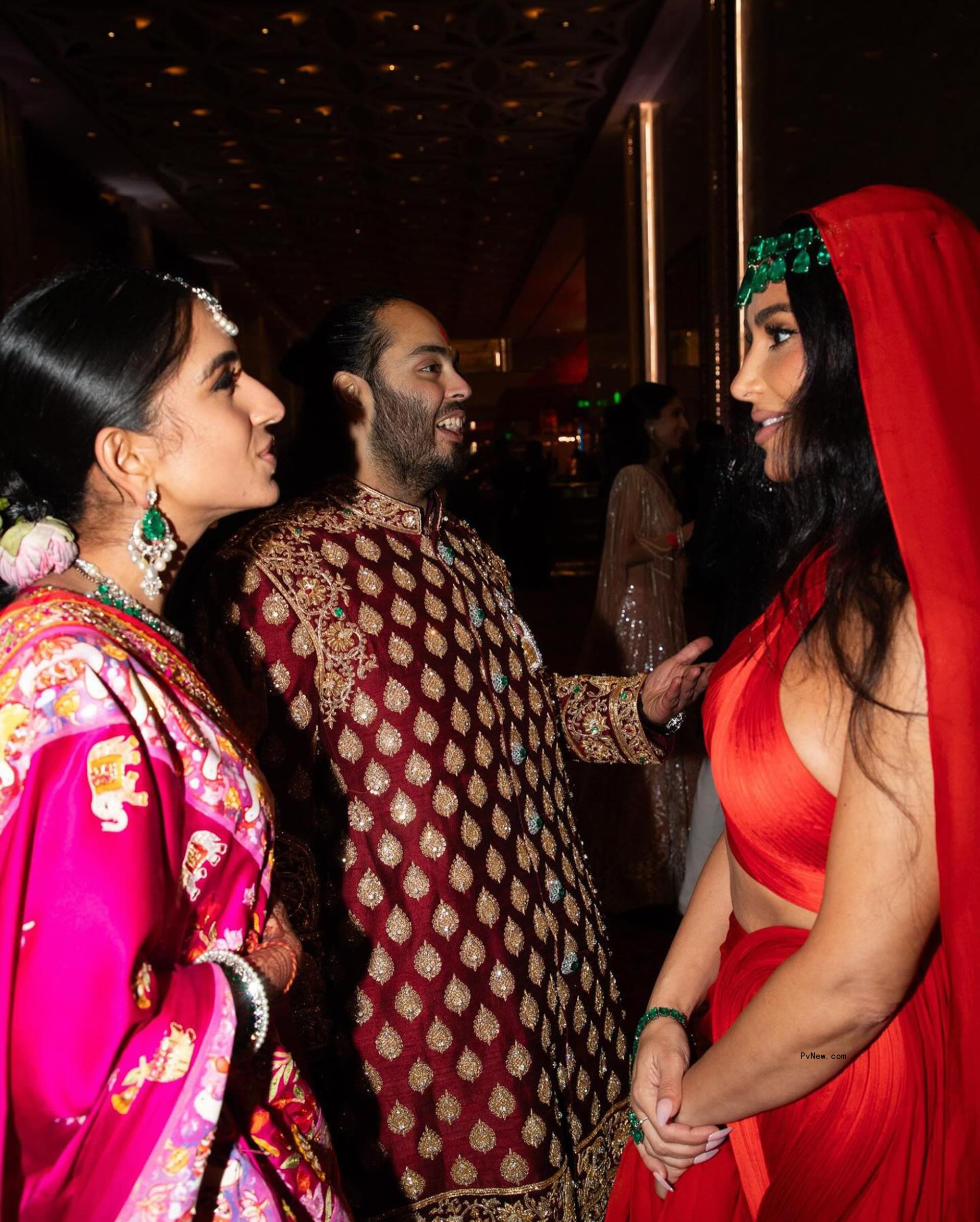 Radhika Merchant, Anant Ambani and Kim Kardashian