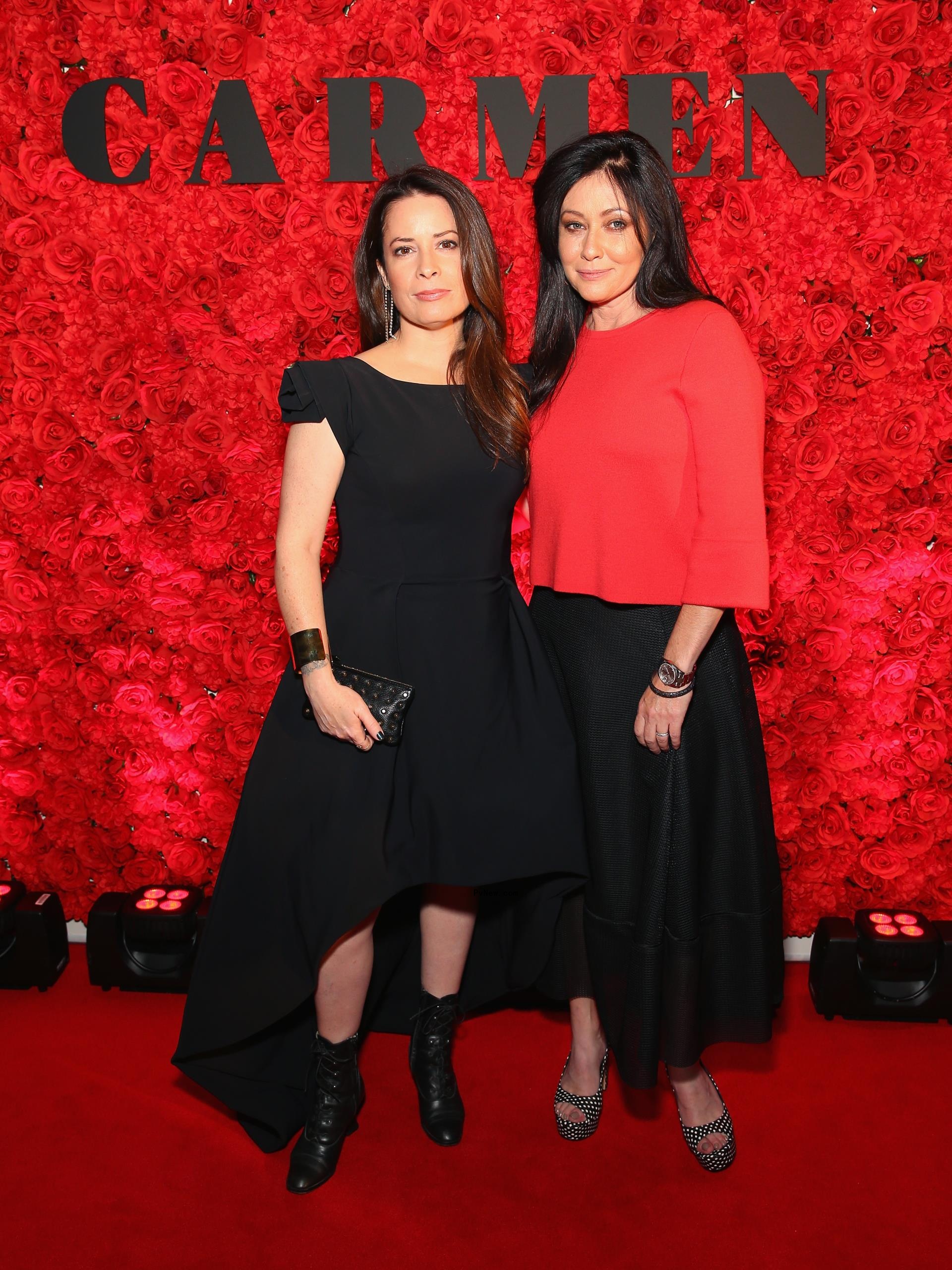 Holly Marie Combs and Shannen Doherty in 2016.