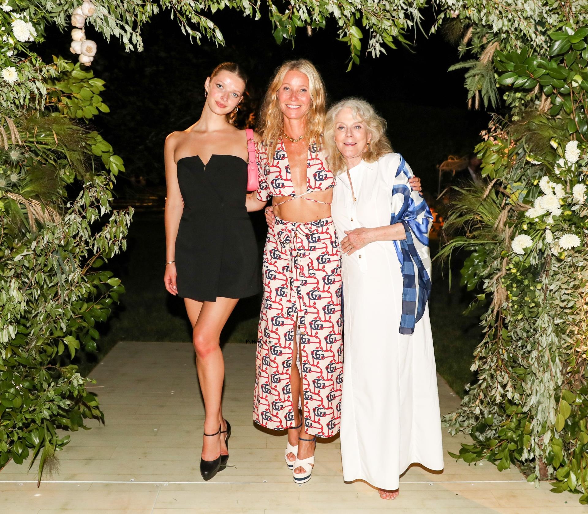 Apple Martin, Gwyneth Paltrow, and Blythe Danner at a Goop event in 2023.