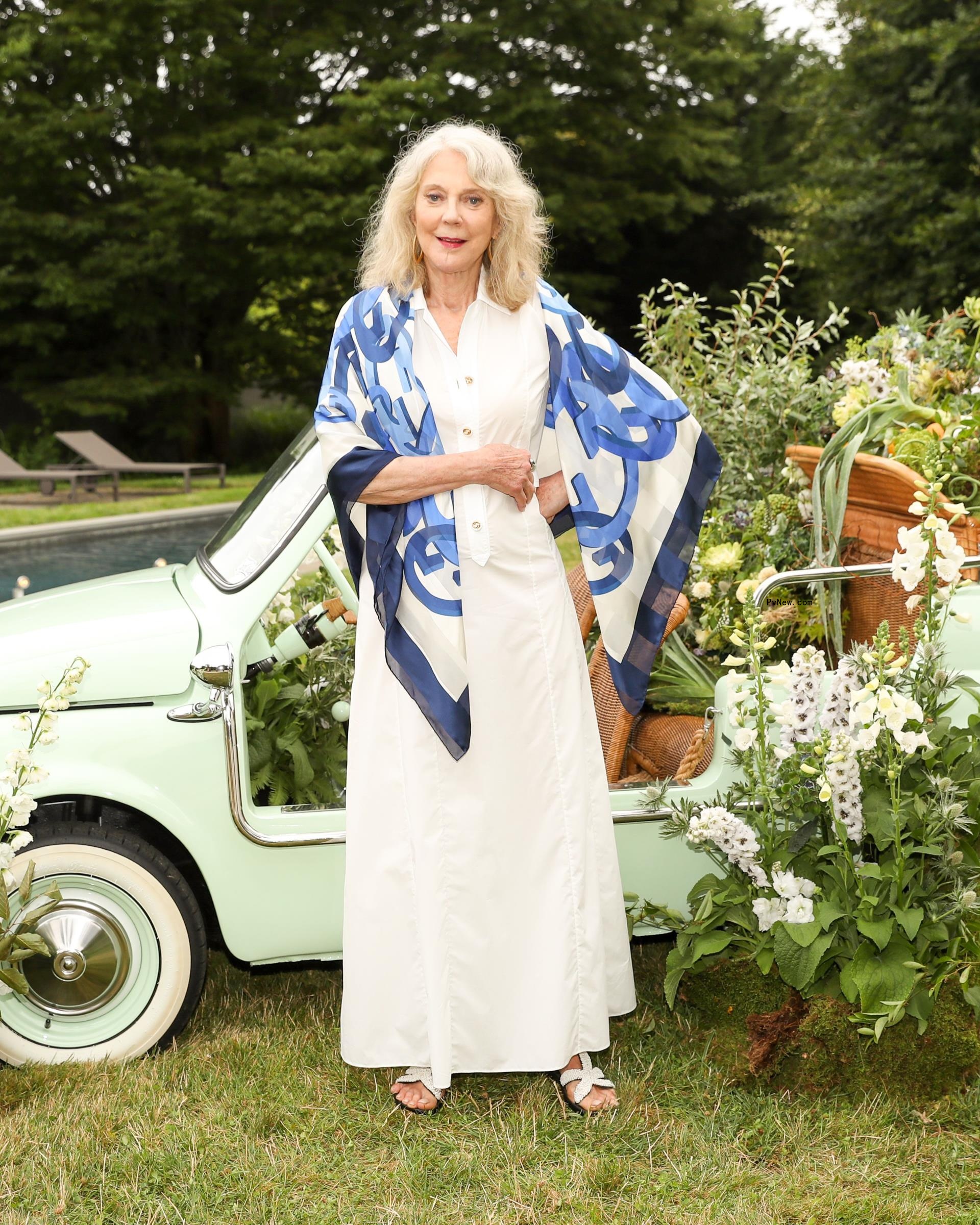 Blythe Danner in the Hamptons in July 2023.