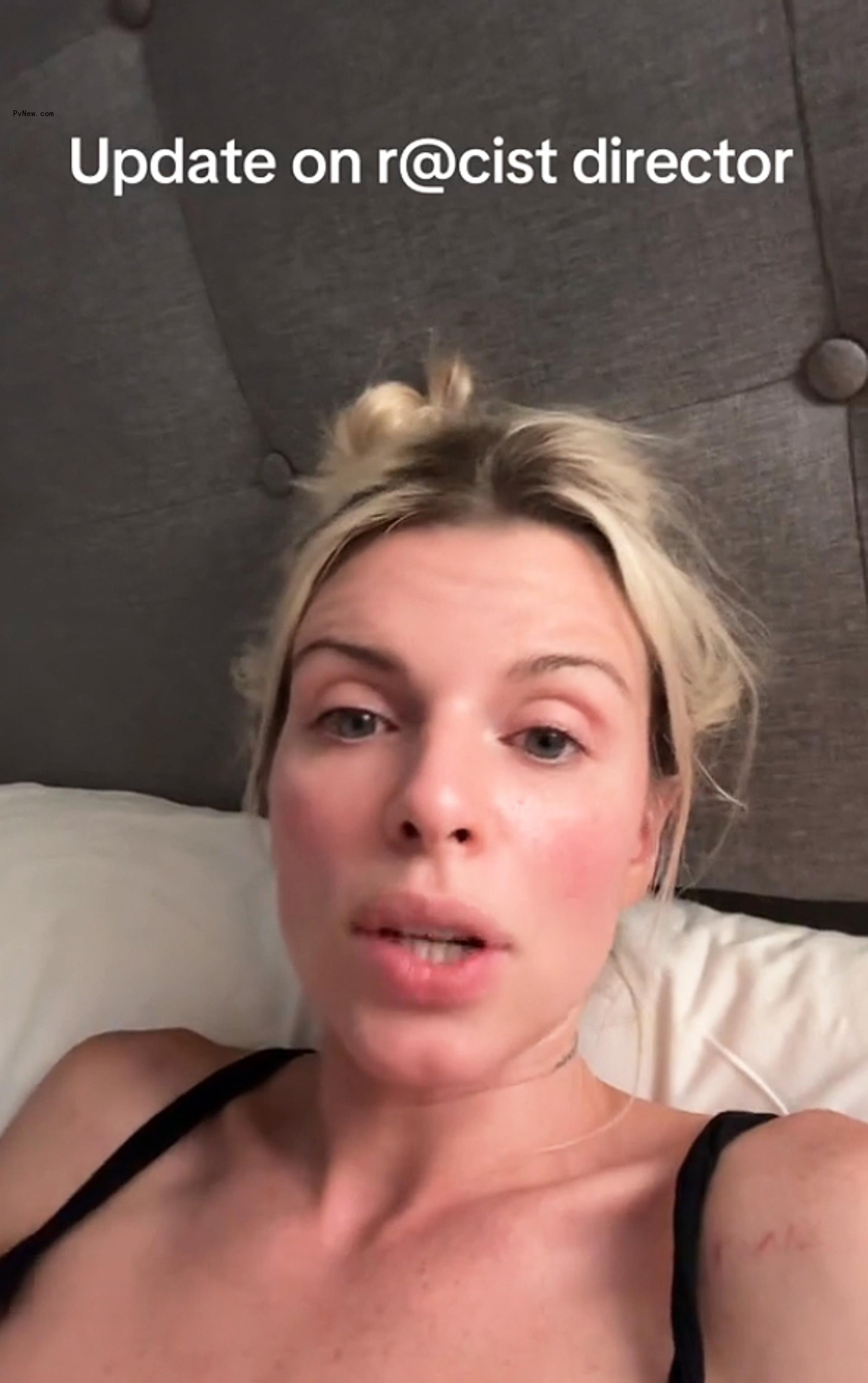 Julia Fox talking in a TikTok video.