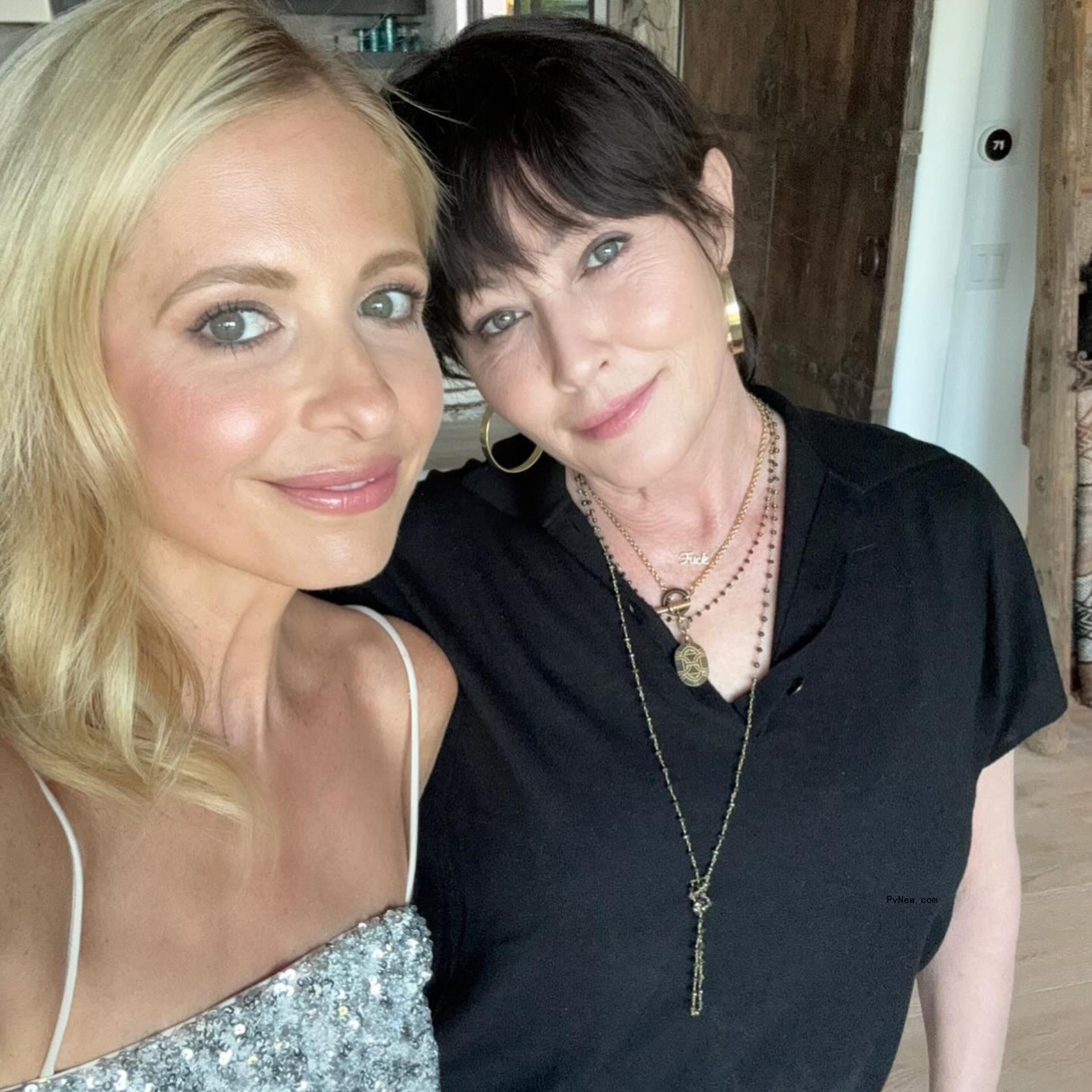 Sarah Michelle Gellar and Shannen Doherty