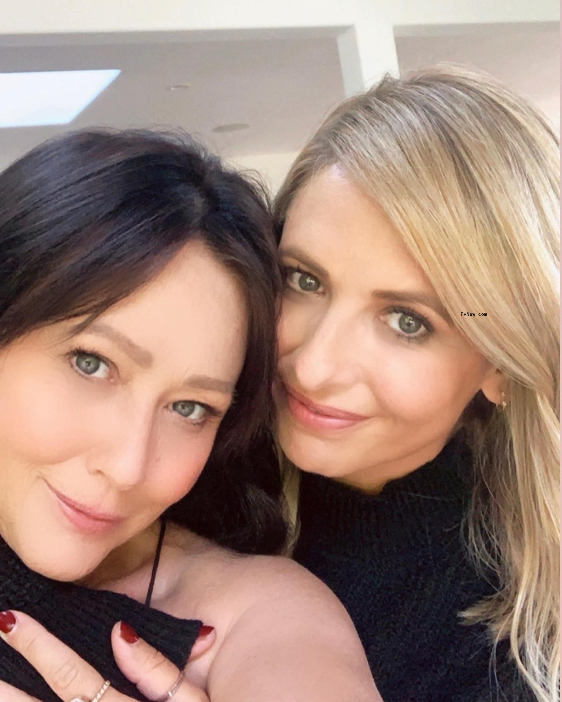 Sarah Michelle Gellar and Shannen Doherty