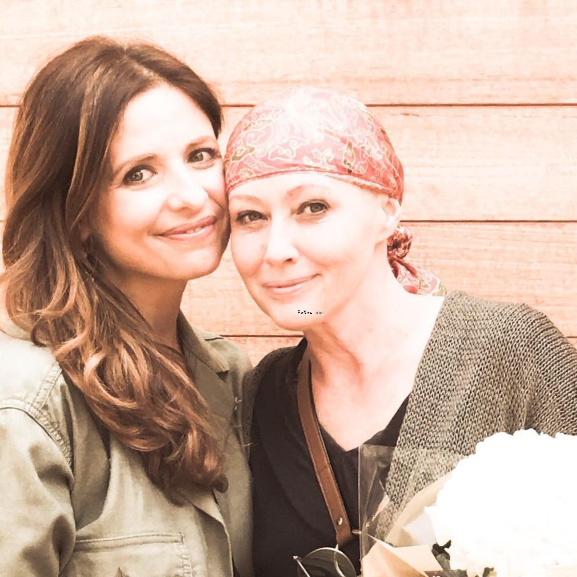 Sarah Michelle Gellar and Shannen Doherty