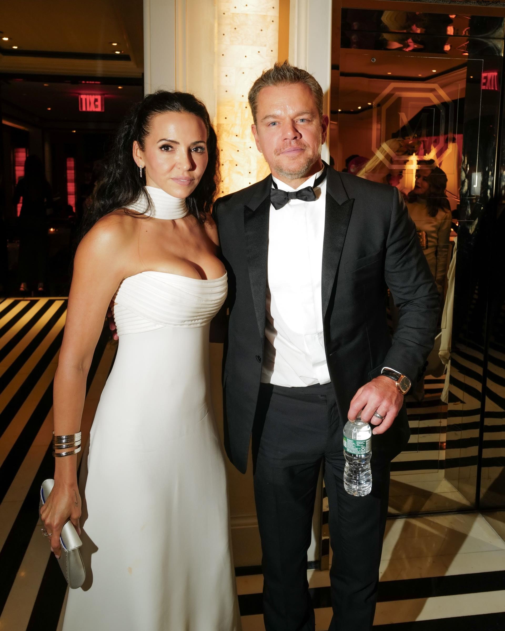 Matt Damon and Luciana Barroso