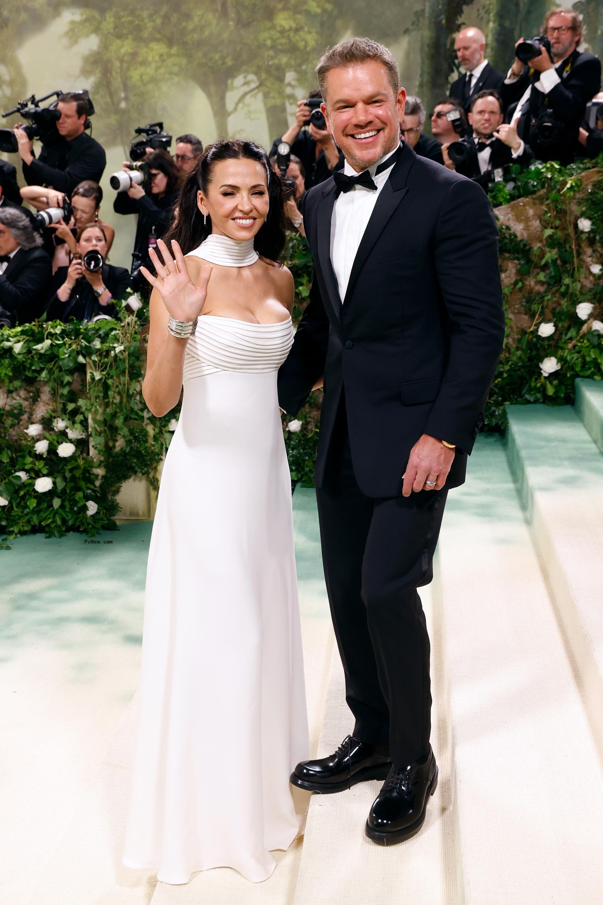 Matt Damon and Luciana Barroso
