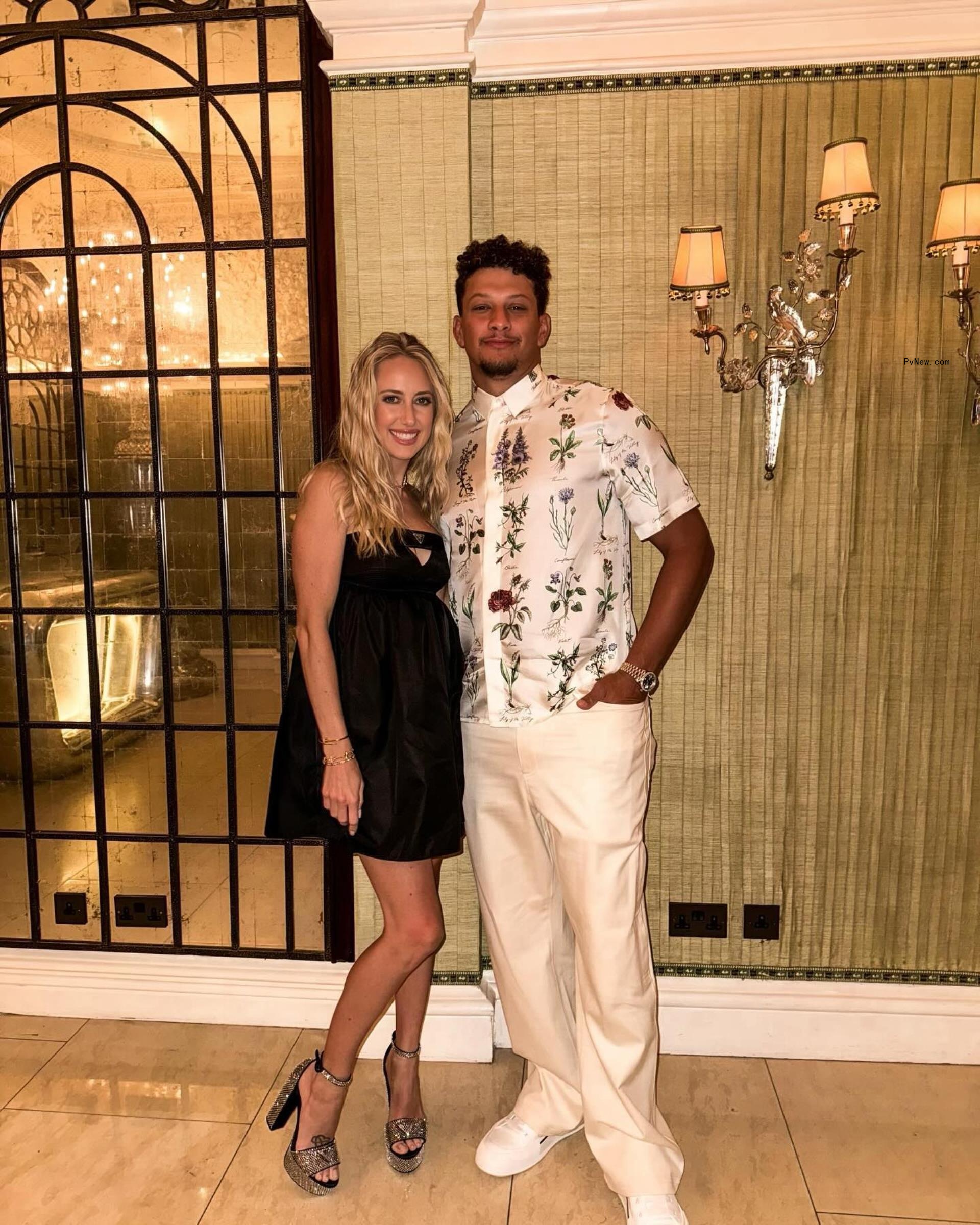 Brittany Mahomes and Patrick Mahomes.