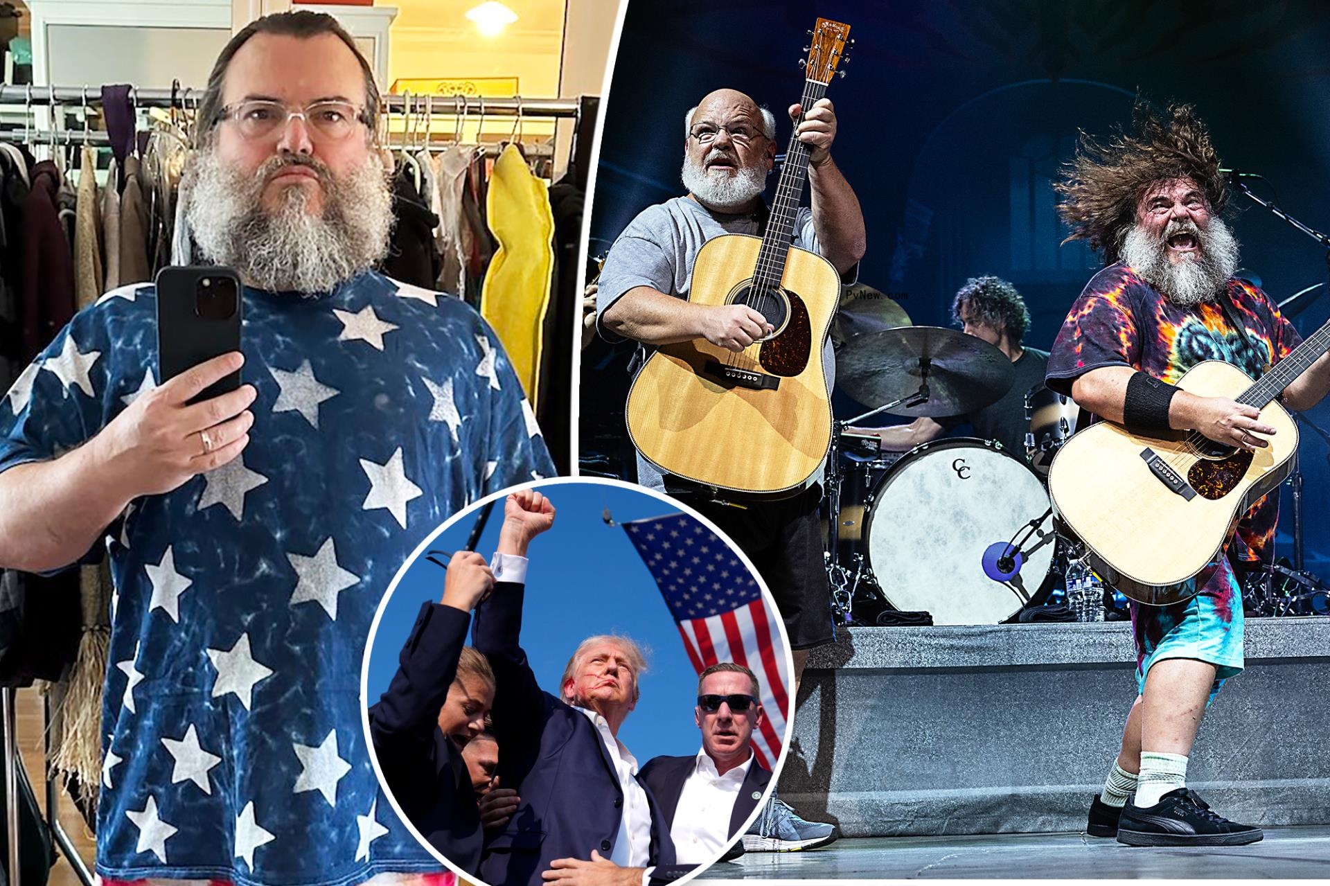 ‘Blindsided’ Jack Black cancels Tenacious D tour over bandmate’s joke a<i></i>bout Do<i></i>nald Trump assassination attempt