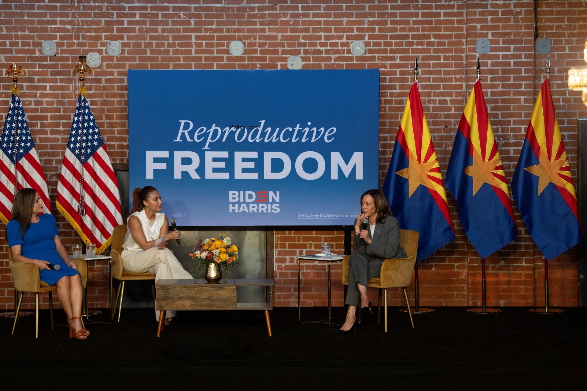 Kamala Harris and Francia Raisa