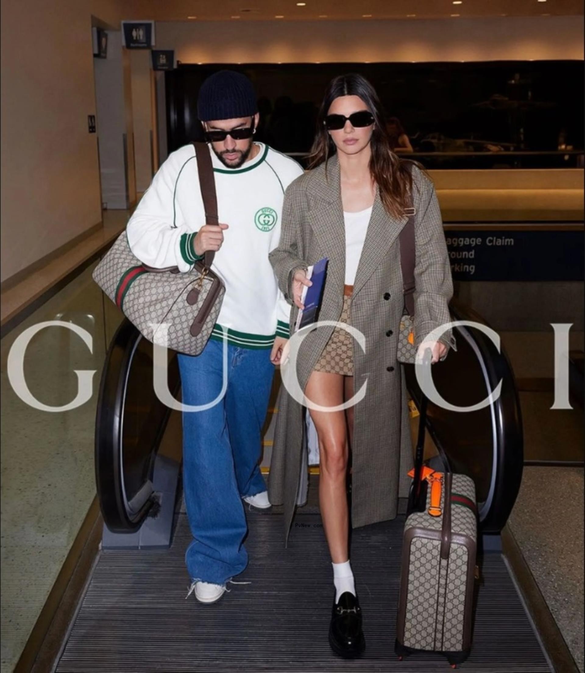 Bad Bunny and Kendall Jenner Gucci ad