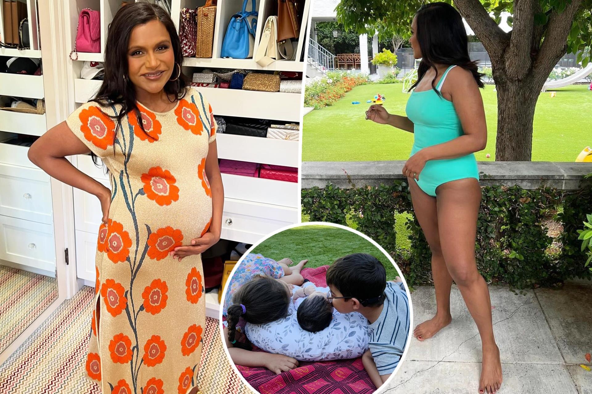 Mindy Kaling co<i></i>nfidently rocks one-piece swimsuit 4 mo<i></i>nths after welcoming surprise baby: ‘And summer begins’