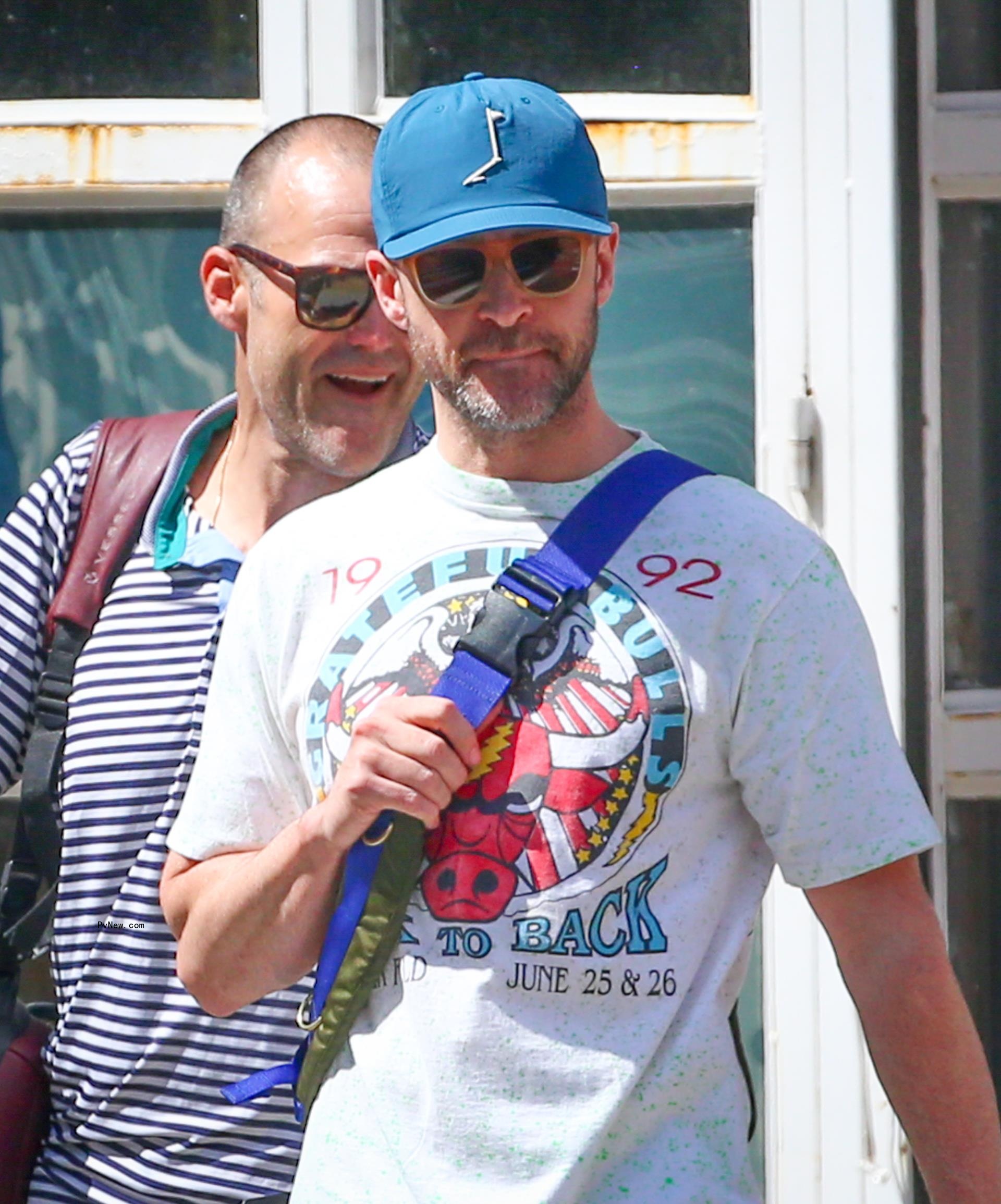 Justin Timberlake walking through NYC