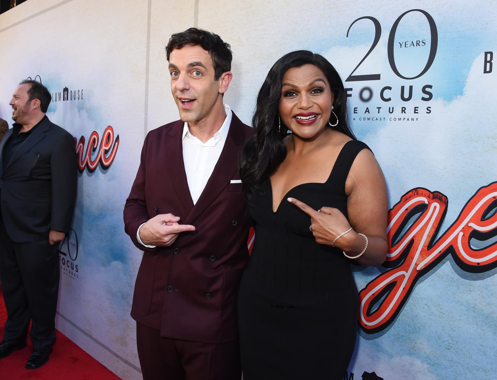 B.J. Novak and Mindy Kaling
