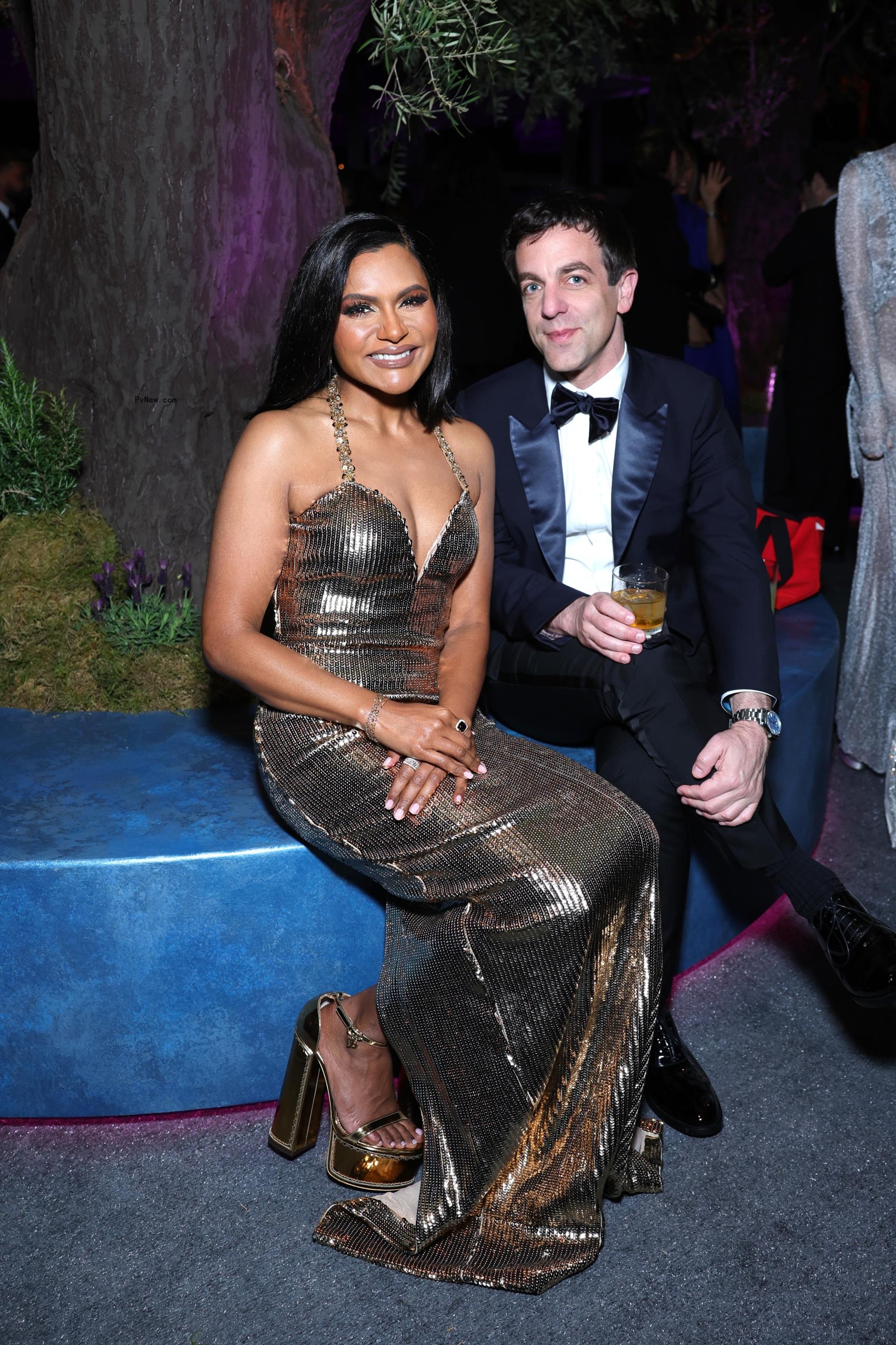 B.J. Novak and Mindy Kaling