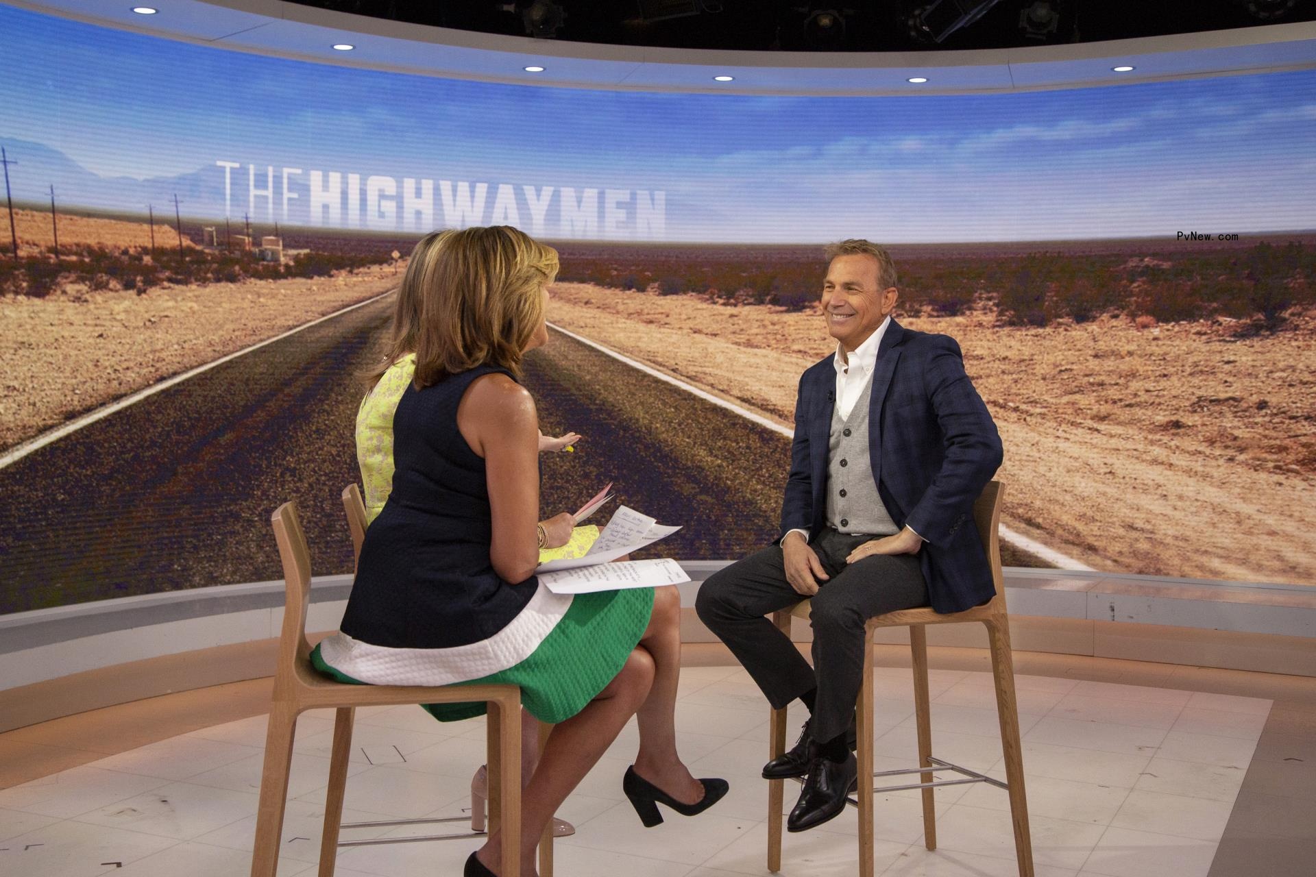 Hoda Kotb and Kevin Costner