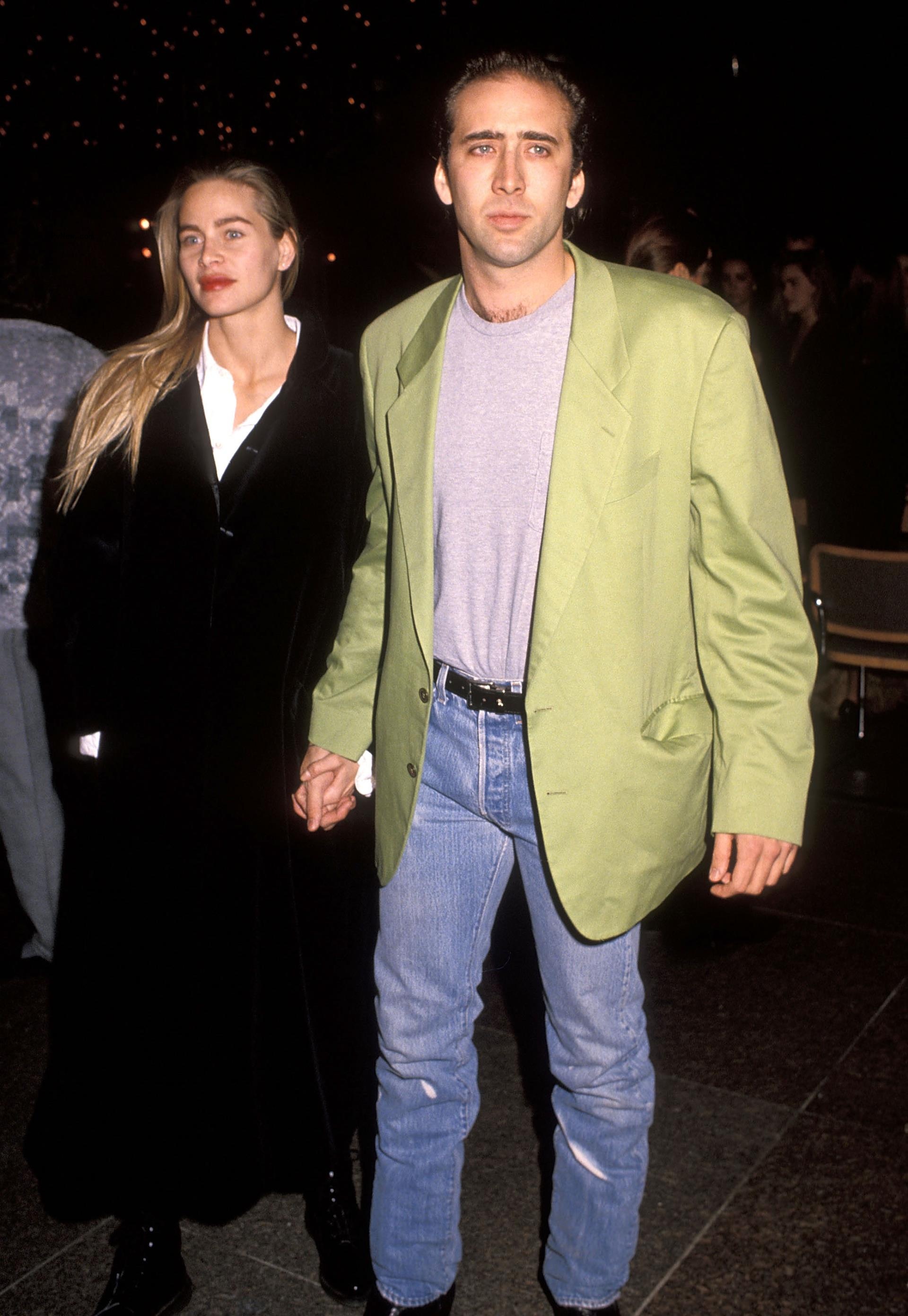 Christina Fulton and Nicolas Cage.