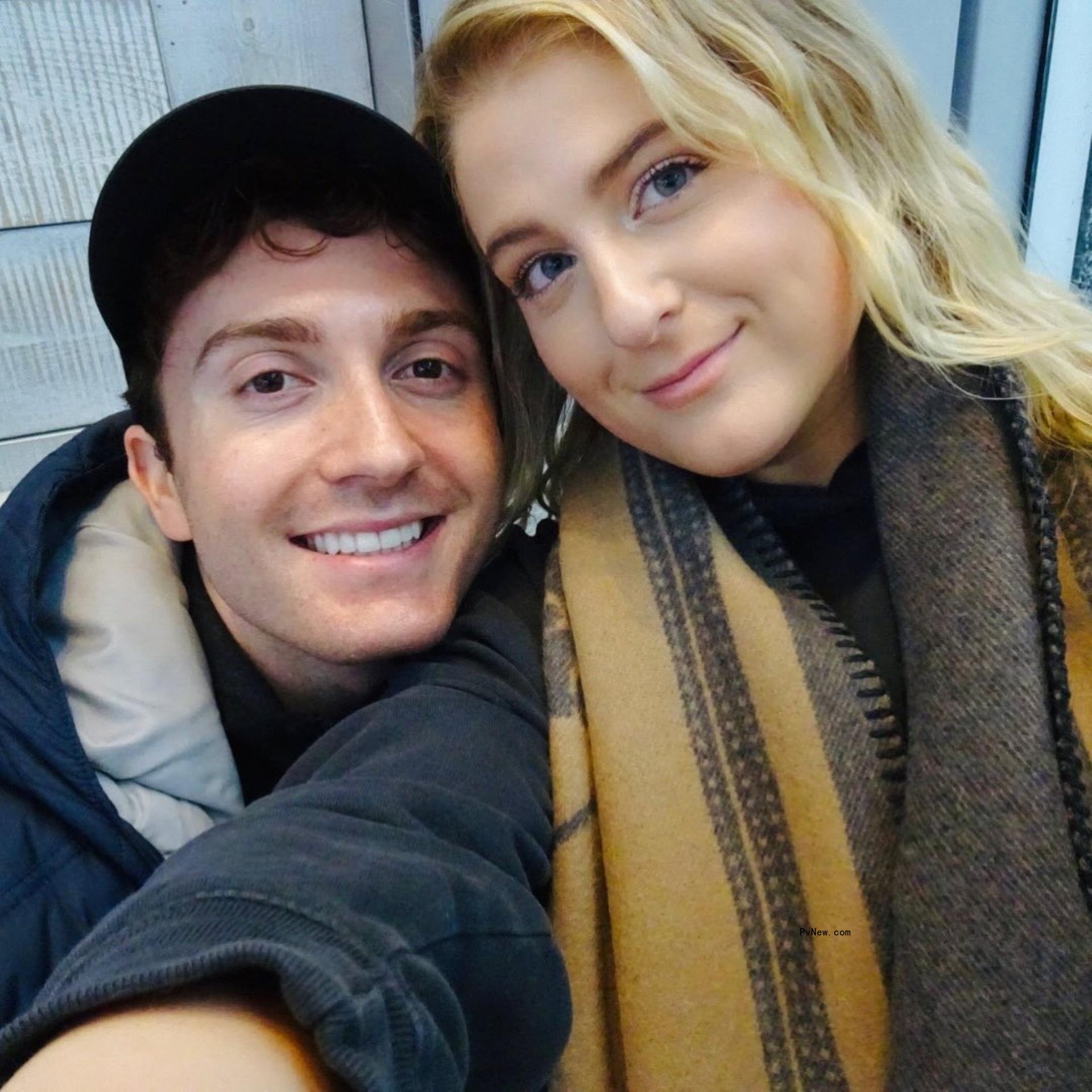 Meghan Trainor and Daryl Sabara in a selfie.