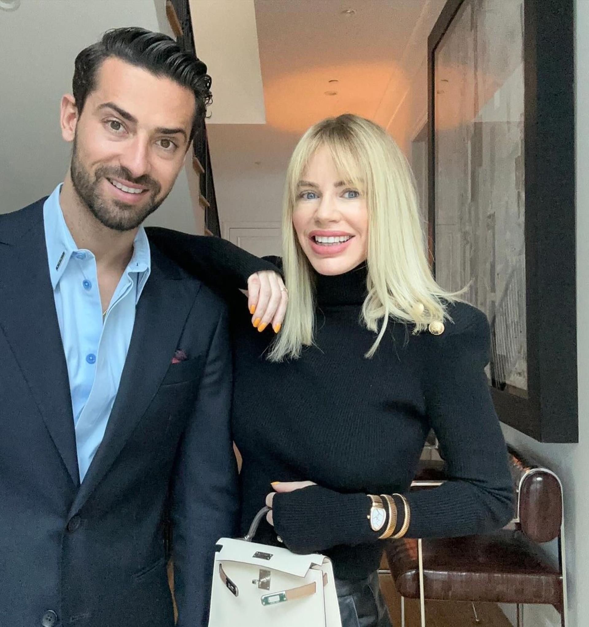 Sergio Carrallo and Caroline Stanbury sitting together
