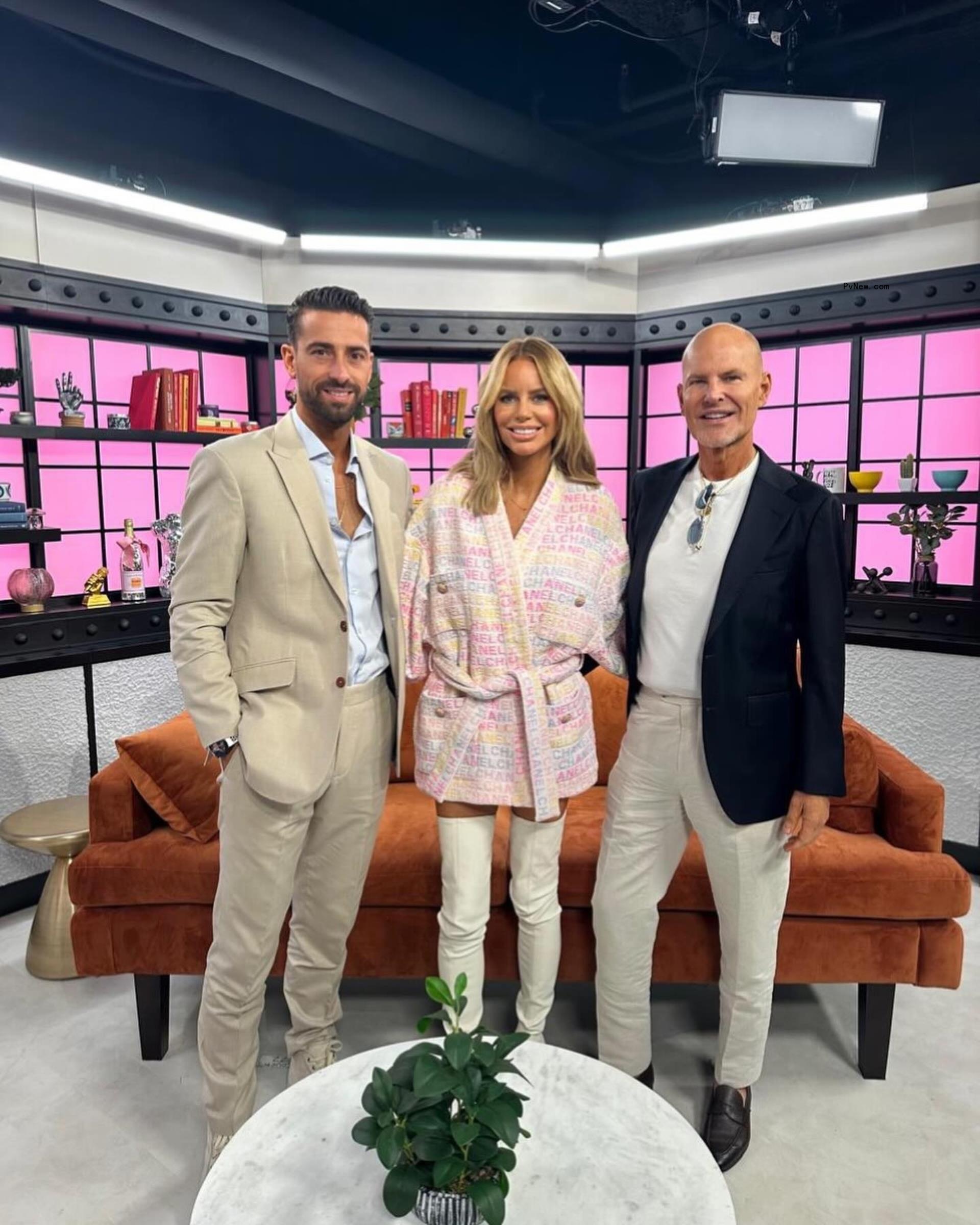 Caroline Stanbury, Sergio Carrallo and Michael Davis posing together