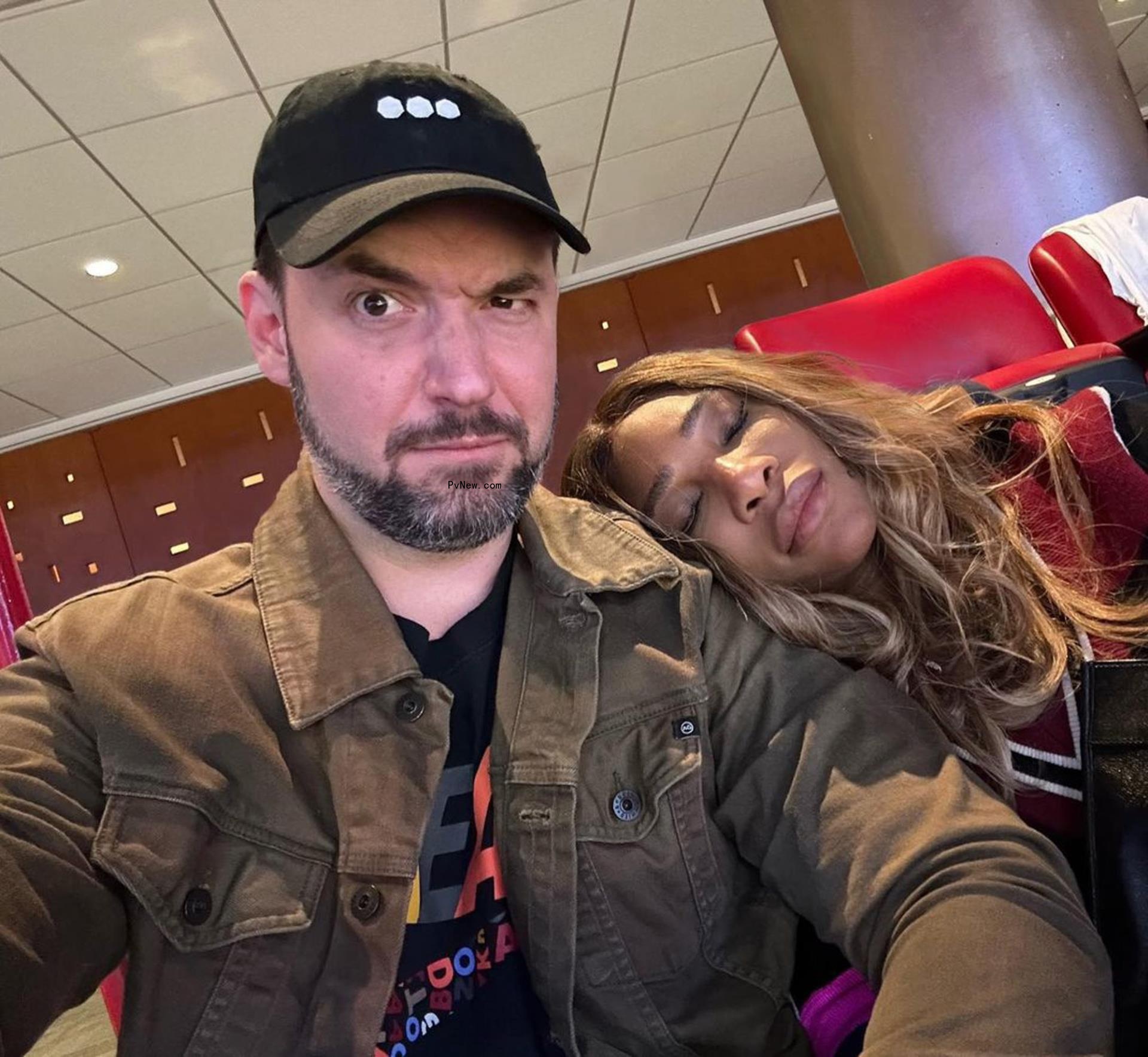 Alexis Ohanian  and Serena Williams.