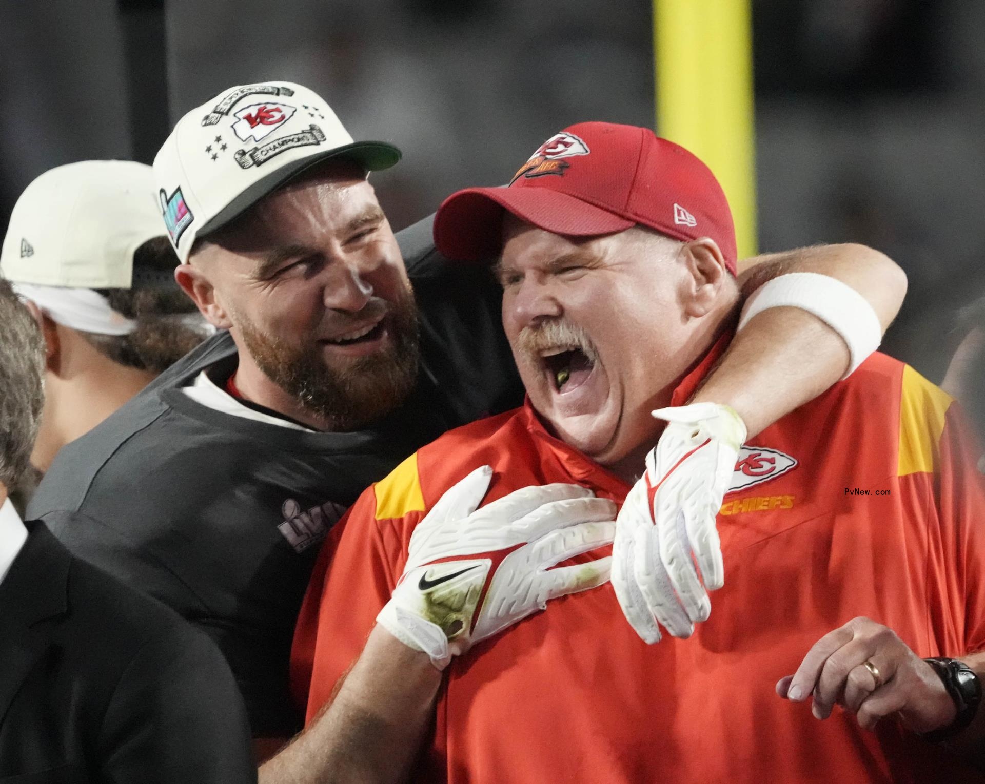 Andy Reid and Travis Kelce