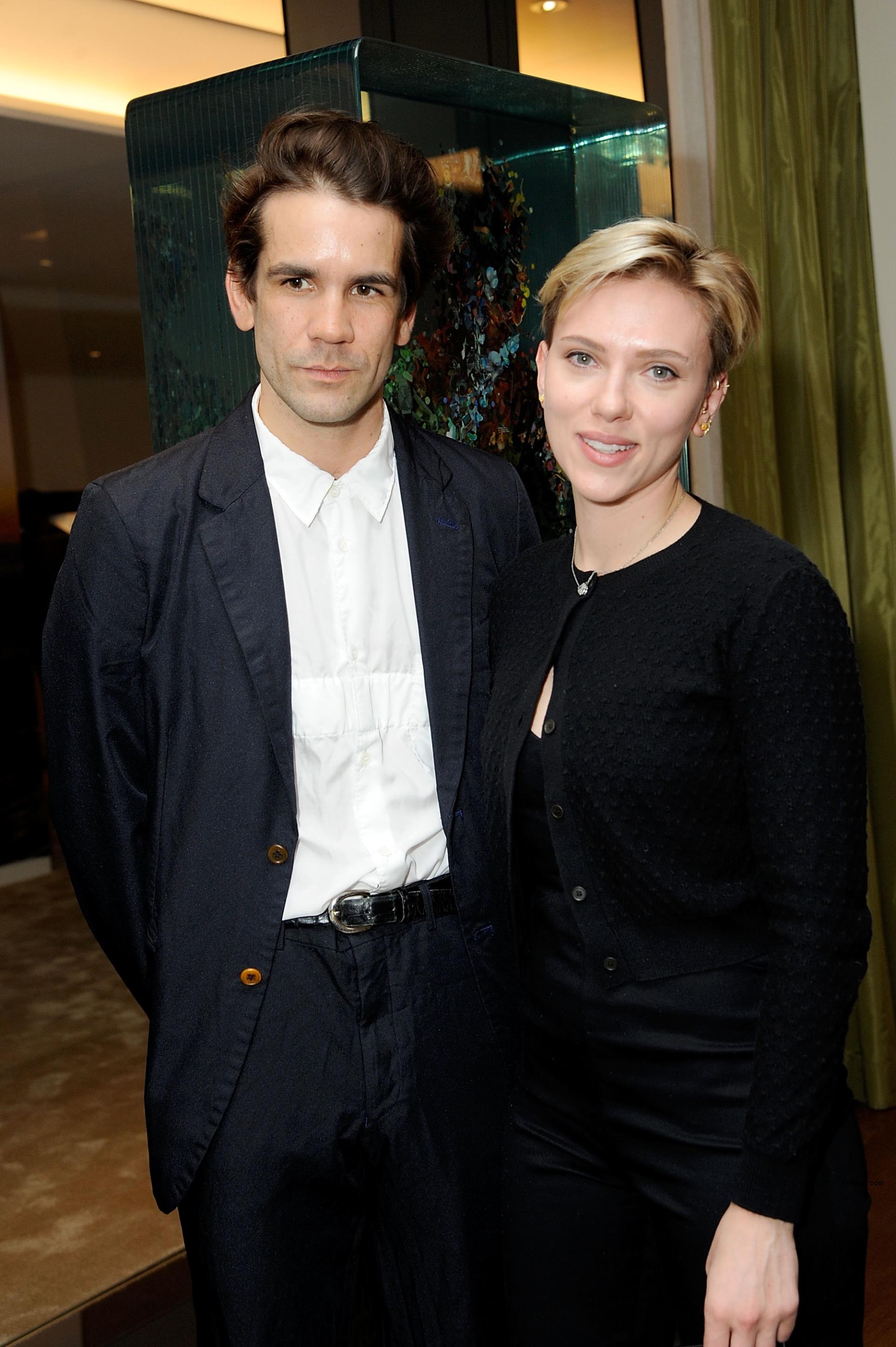 Romain Dauriac and Scarlett Johansson