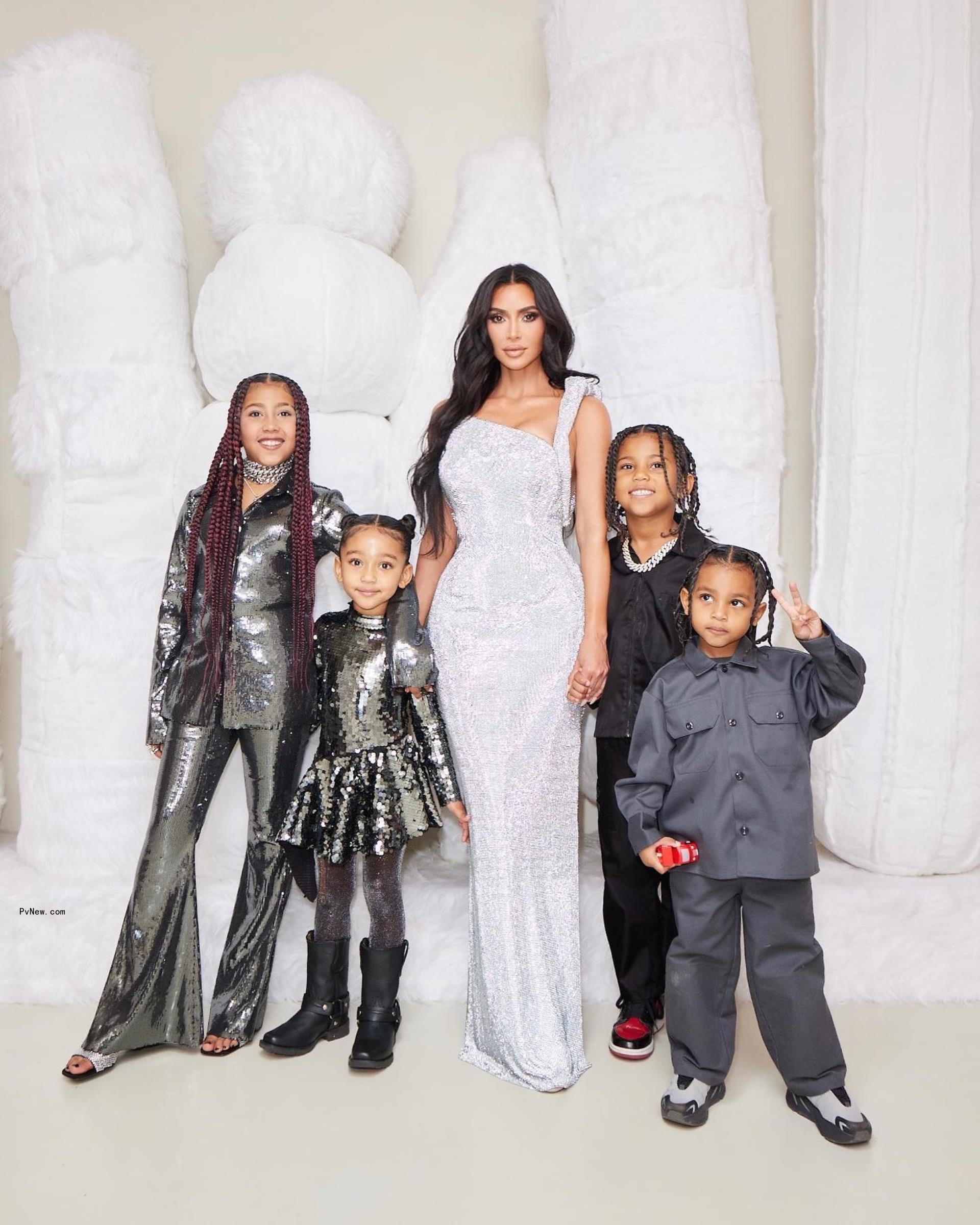 Kim Kardashian and kids