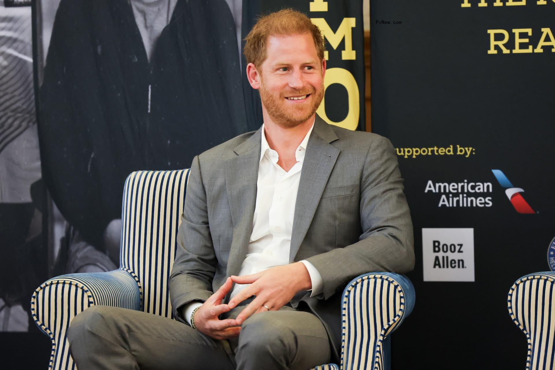Prince Harry at the Invictus Games Foundation Co<i></i>nversation in 2024.