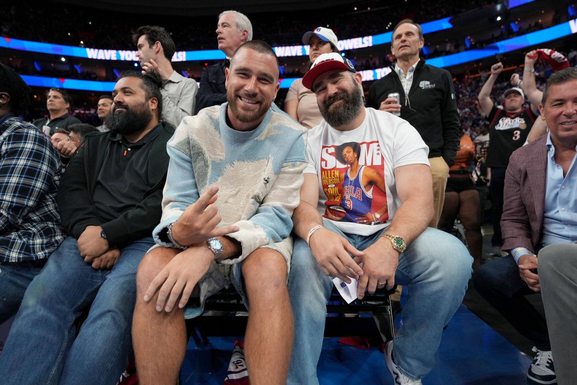 Travis Kelce and Jason Kelce