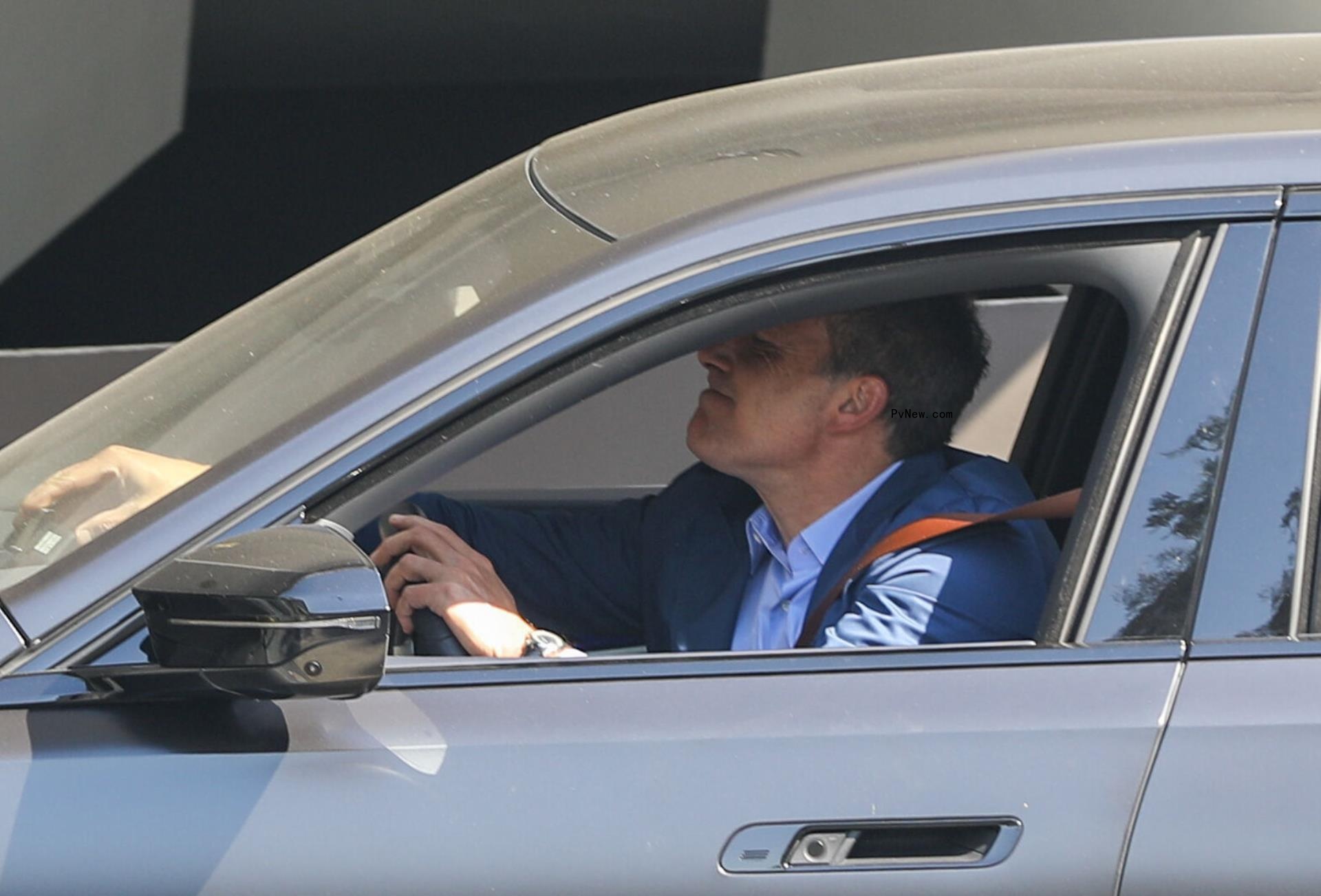 Ben Affleck driving his car