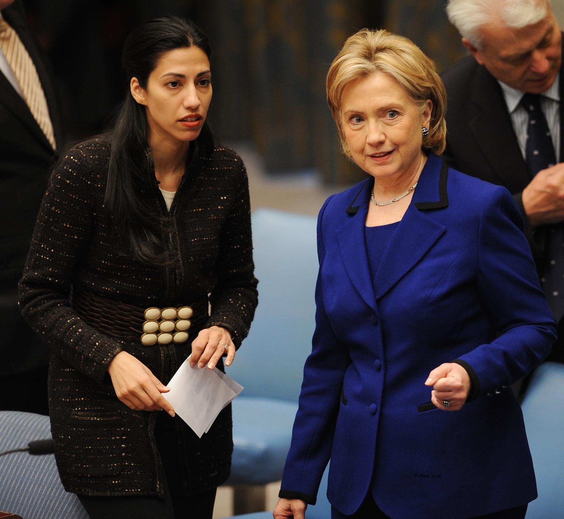 Huma Abedin and Hilary Clinton