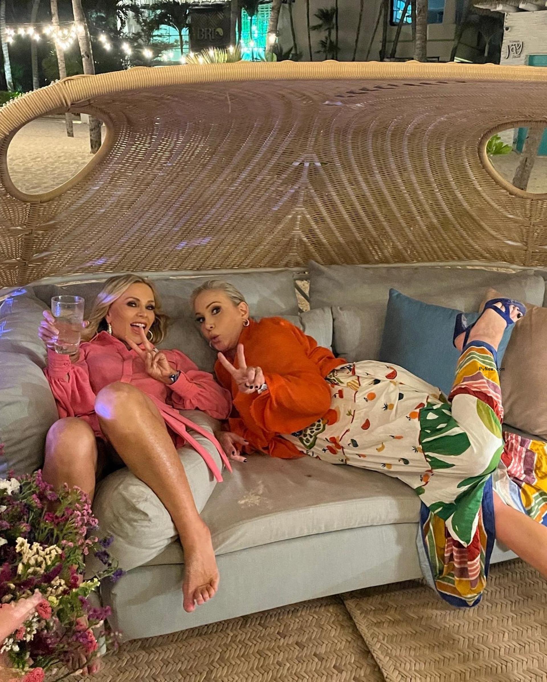 Tamra Judge and Shannon Beador sitting together