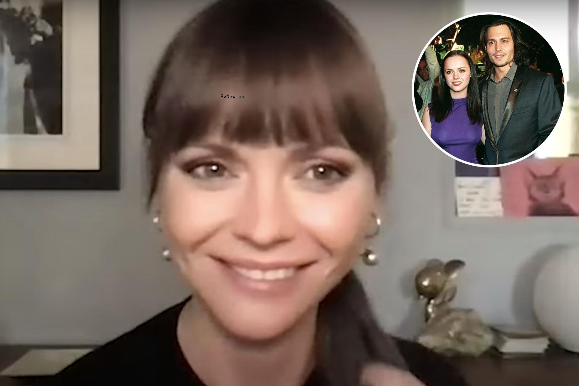 Christina Ricci learned what being gay meant during a phone call with Johnny Depp when she was nine years old.