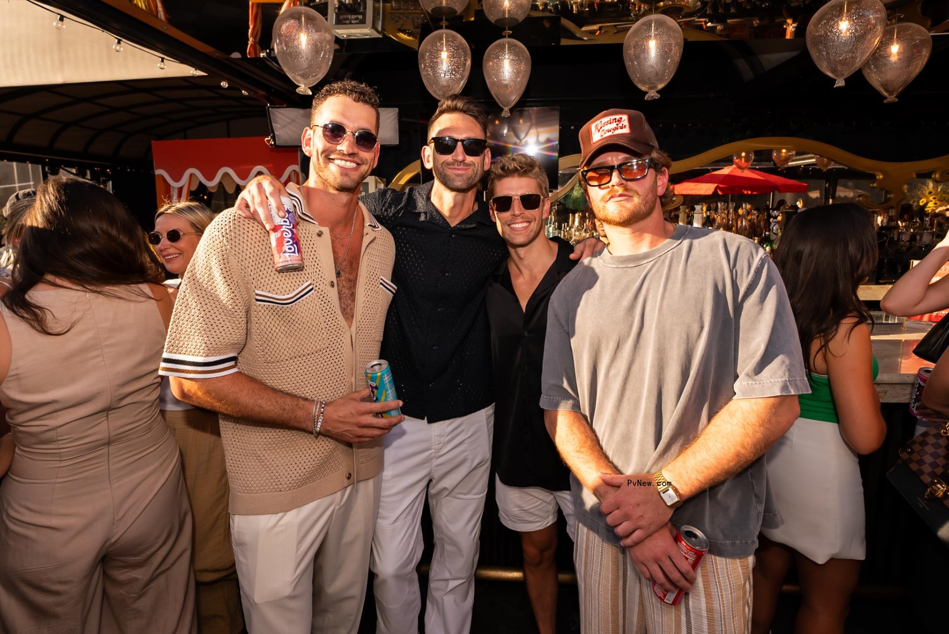 Jesse Solomon, Carl Radke, Kyle Cooke, and West Wilson at Magic Hour Rooftop Bar