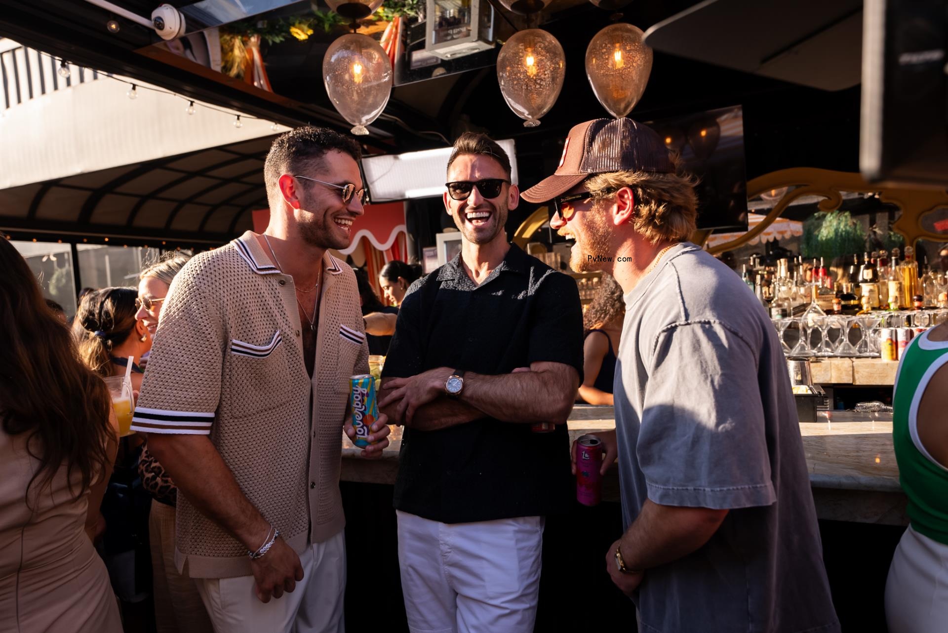 Jesse Solomon, Carl Radke, and West Wilson at Magic Hour Rooftop Bar