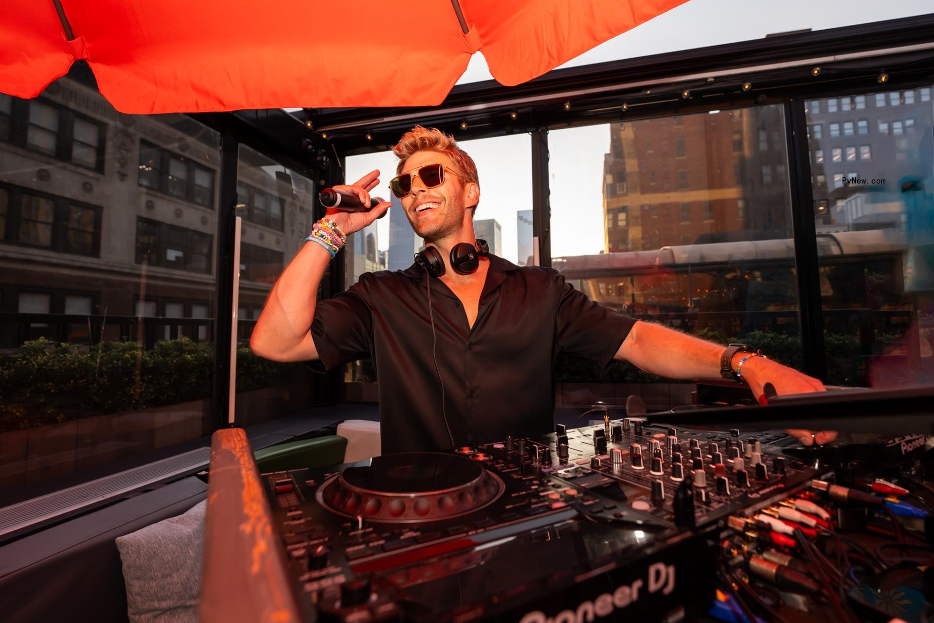 Kyle Cooke DJing