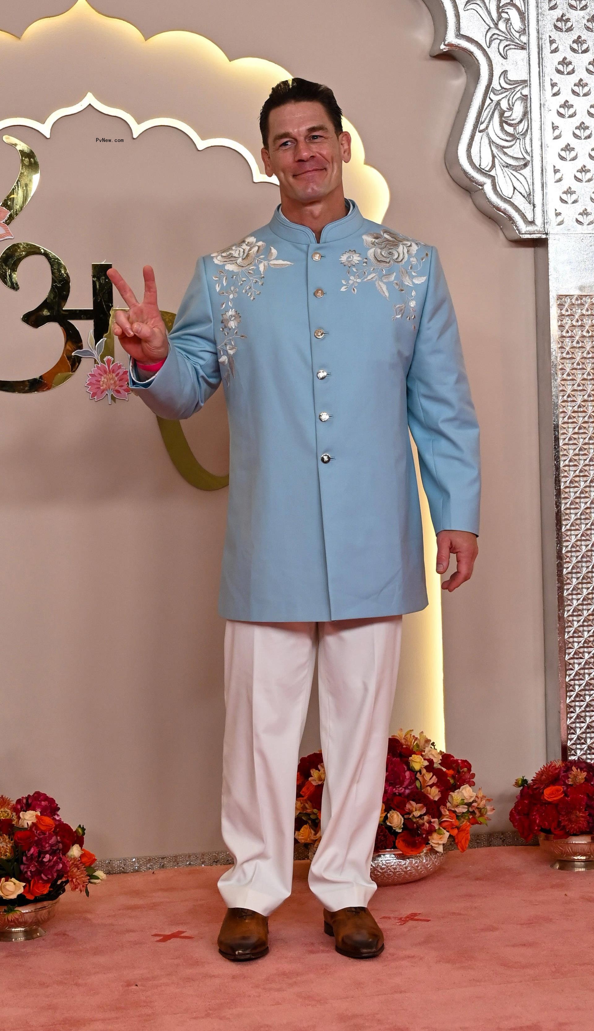 John Cena at Ambani wedding.