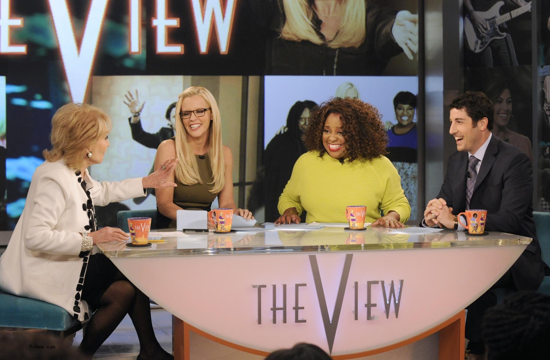 Jenny McCarthy, Jason Biggs, Barbara Walters and Sherri Shepherd on 