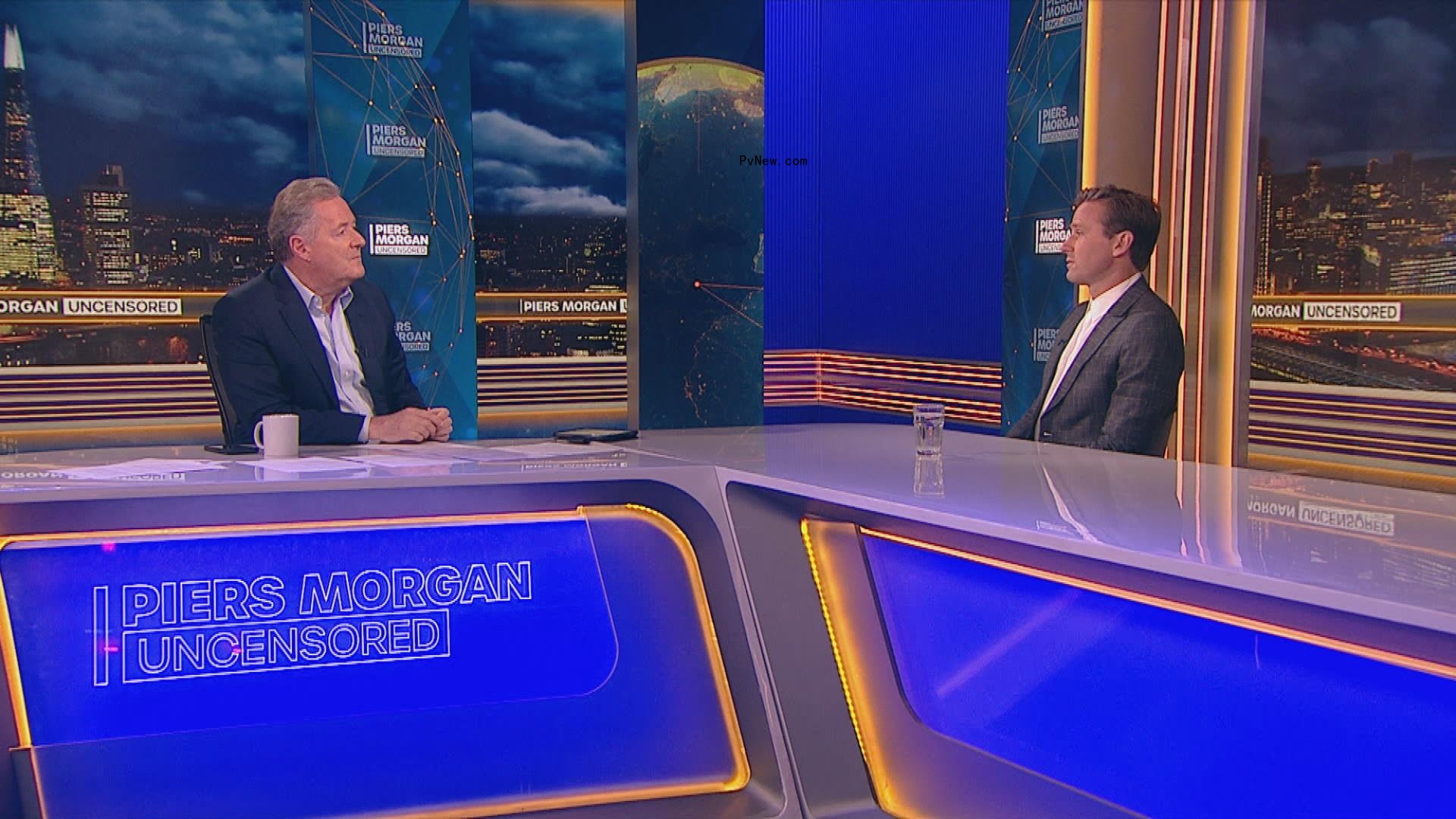 Piers Morgan and Armie Hammer.