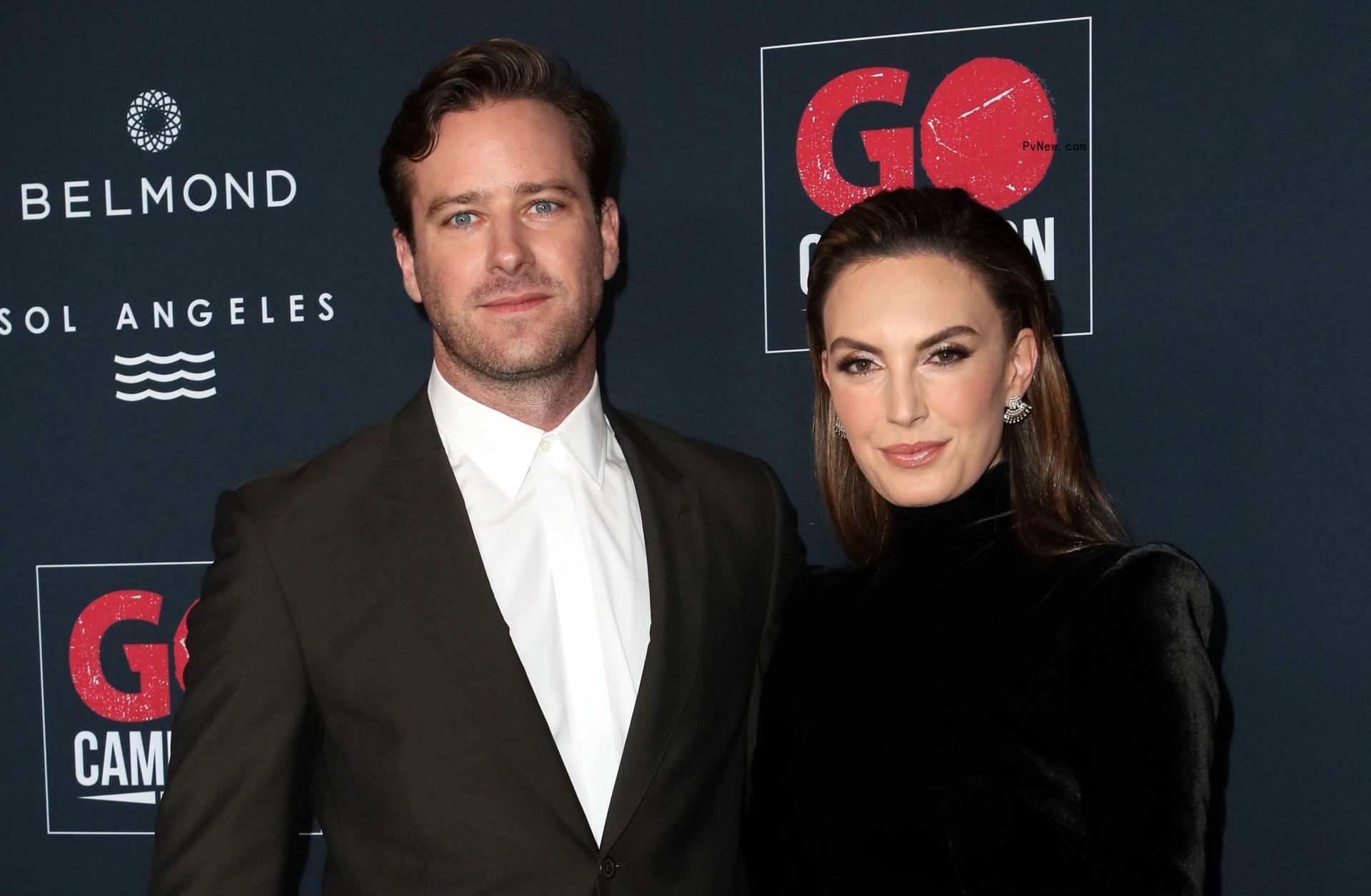 Armie Hammer and Elizabeth Chambers at the Go Campaign's 13th Annual Go Gala in 2019.