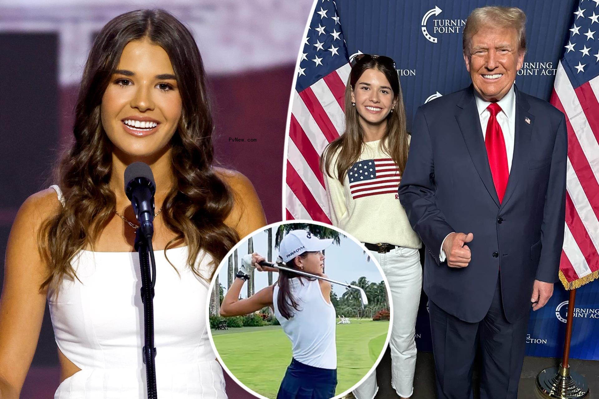 Kai Trump and Do<i></i>nald Trump