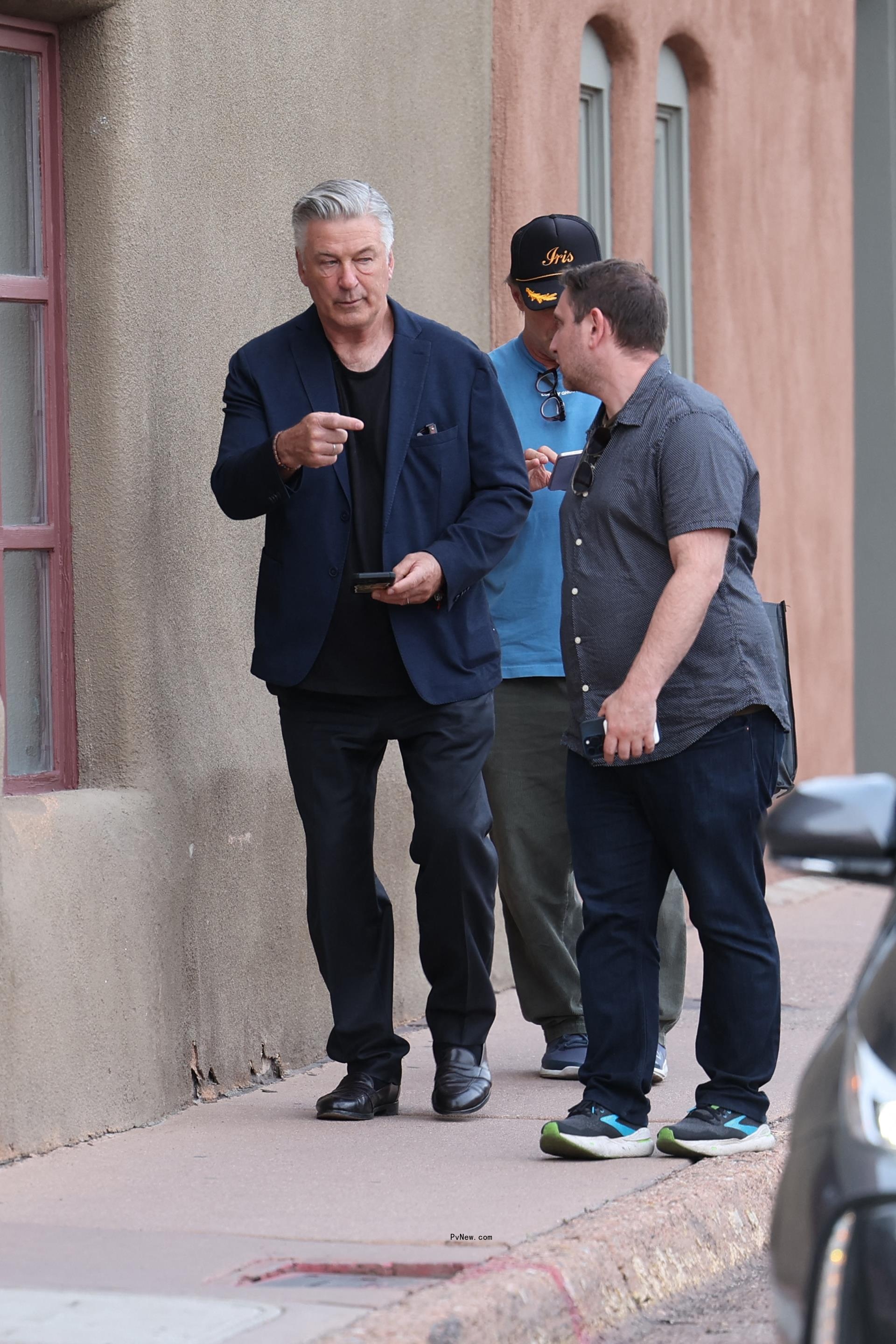 Alec Baldwin is seen heading out for a celebratory dinner after Judge dismisses charge.