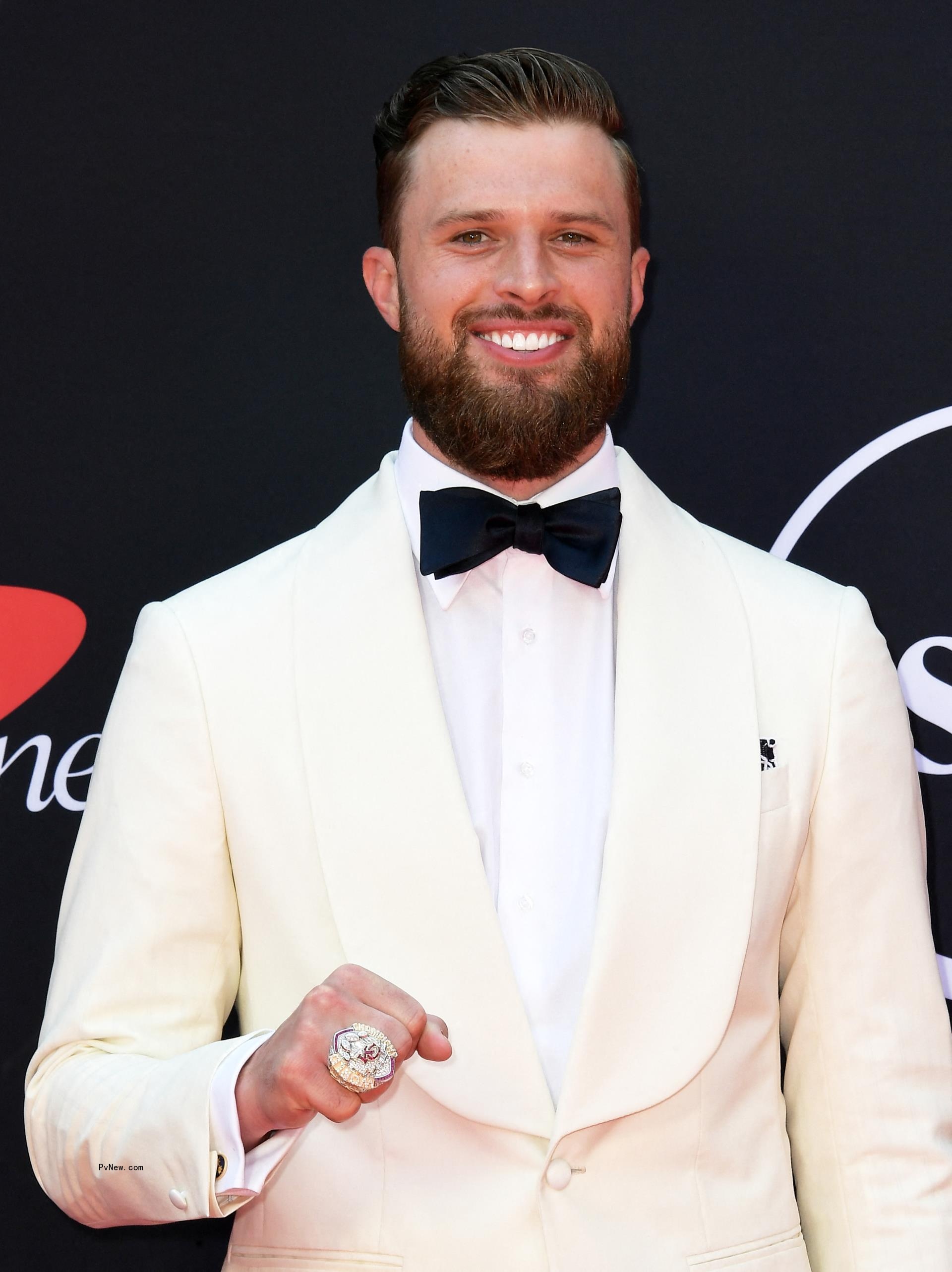 Harrison Butker on the ESPYs red carpet.