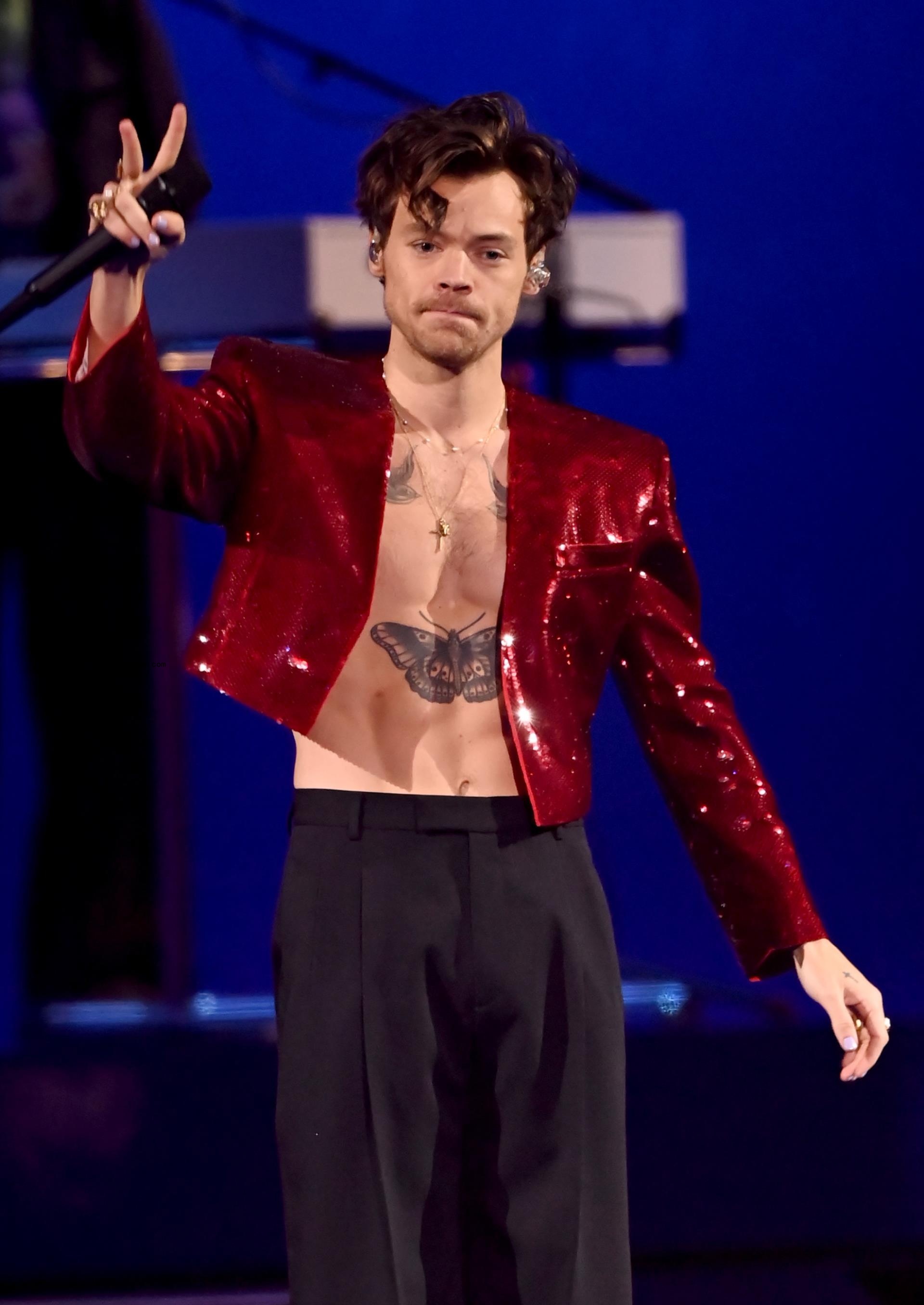 Harry Styles performing