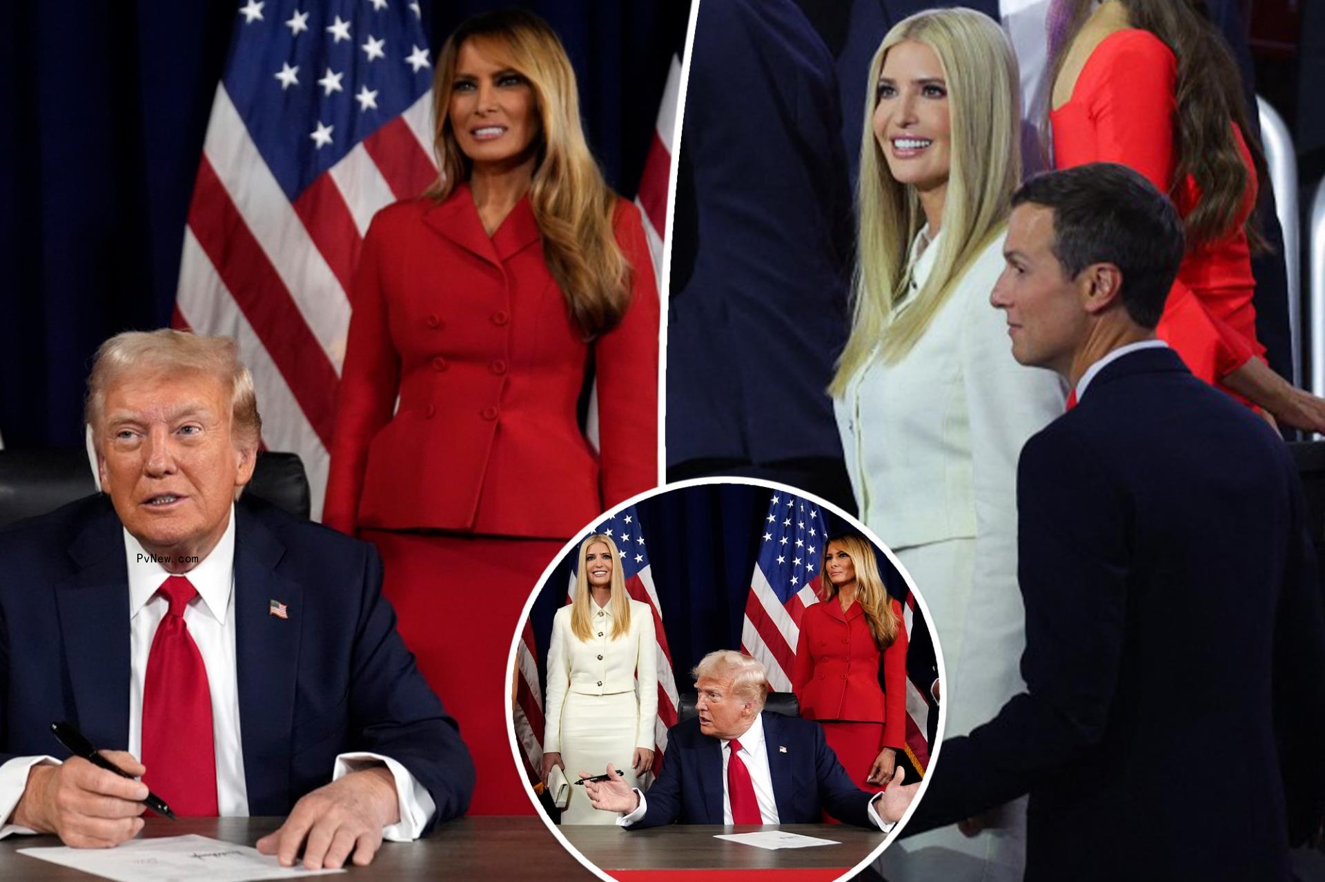 Melania and Ivanka Trump rock red and white while supporting Do<i></i>nald at RNC